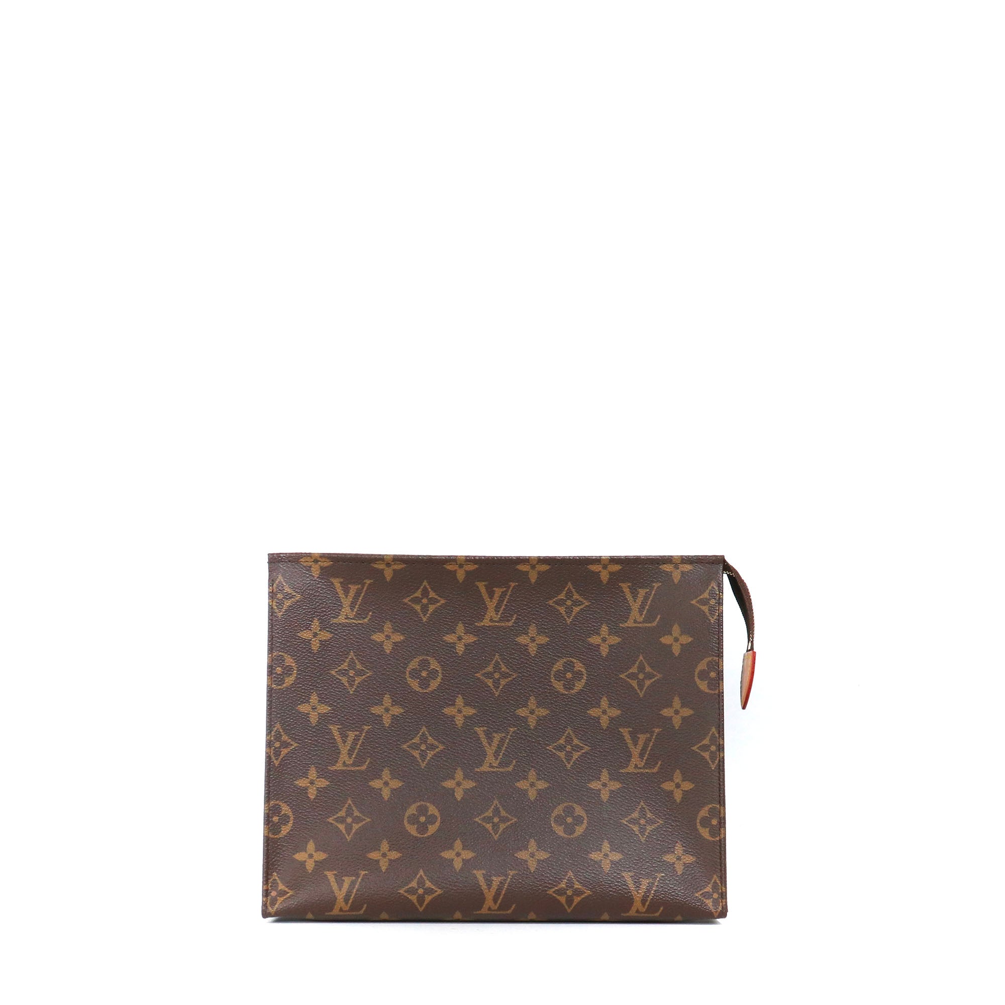 LOUIS VUITTON - Pochette 26 Louis Vuitton en toile enduite monogrammée
