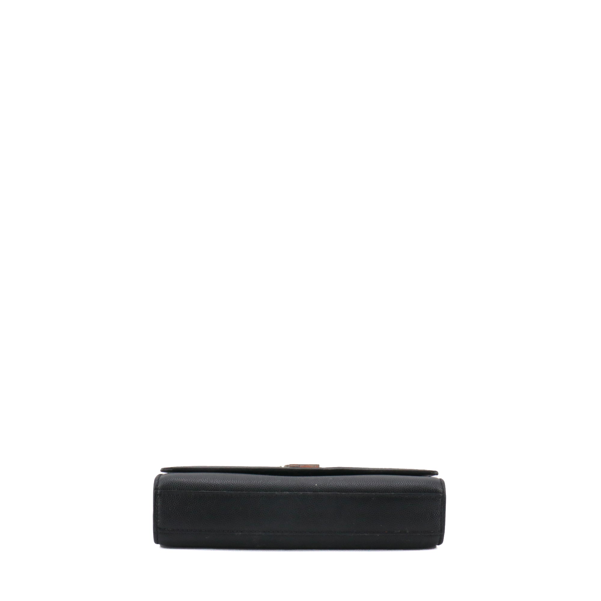 SAINT LAURENT - Sac à bandoulière Kate Small Saint Laurent en cuir grainé noir