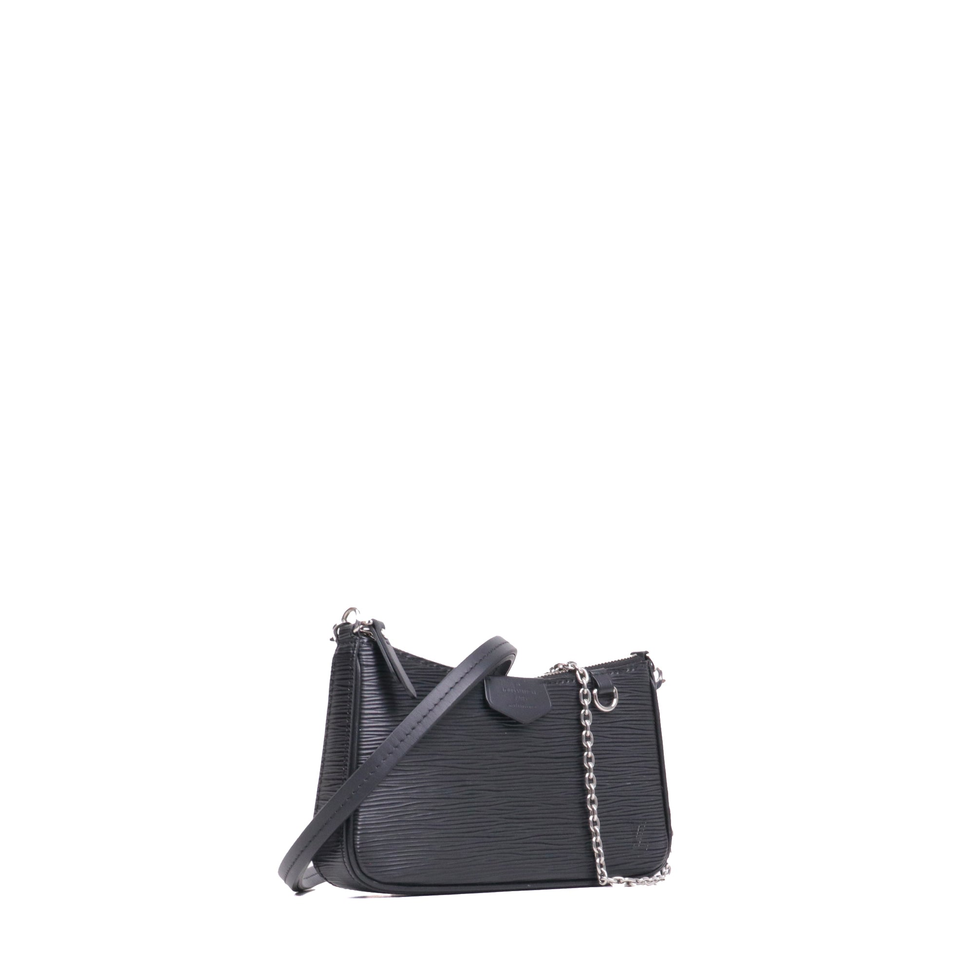 LOUIS VUITTON - Sac à bandoulière Easy Pouch On Strap Louis Vuitton en cuir épi noir