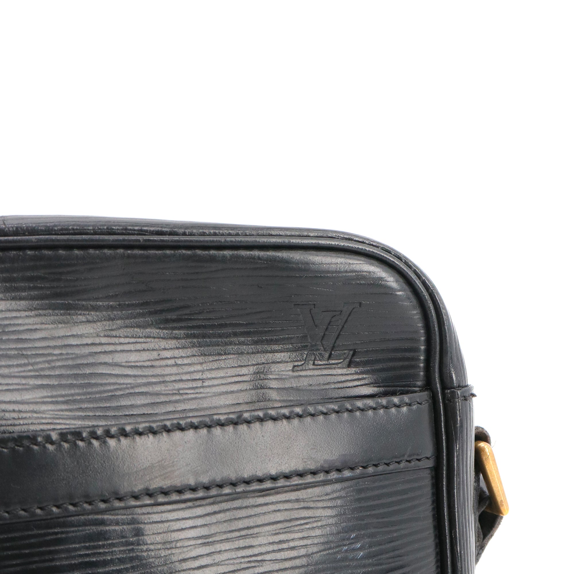 LOUIS VUITTON - Sac à bandoulière Trocadéro Louis Vuitton en cuir épi noir
