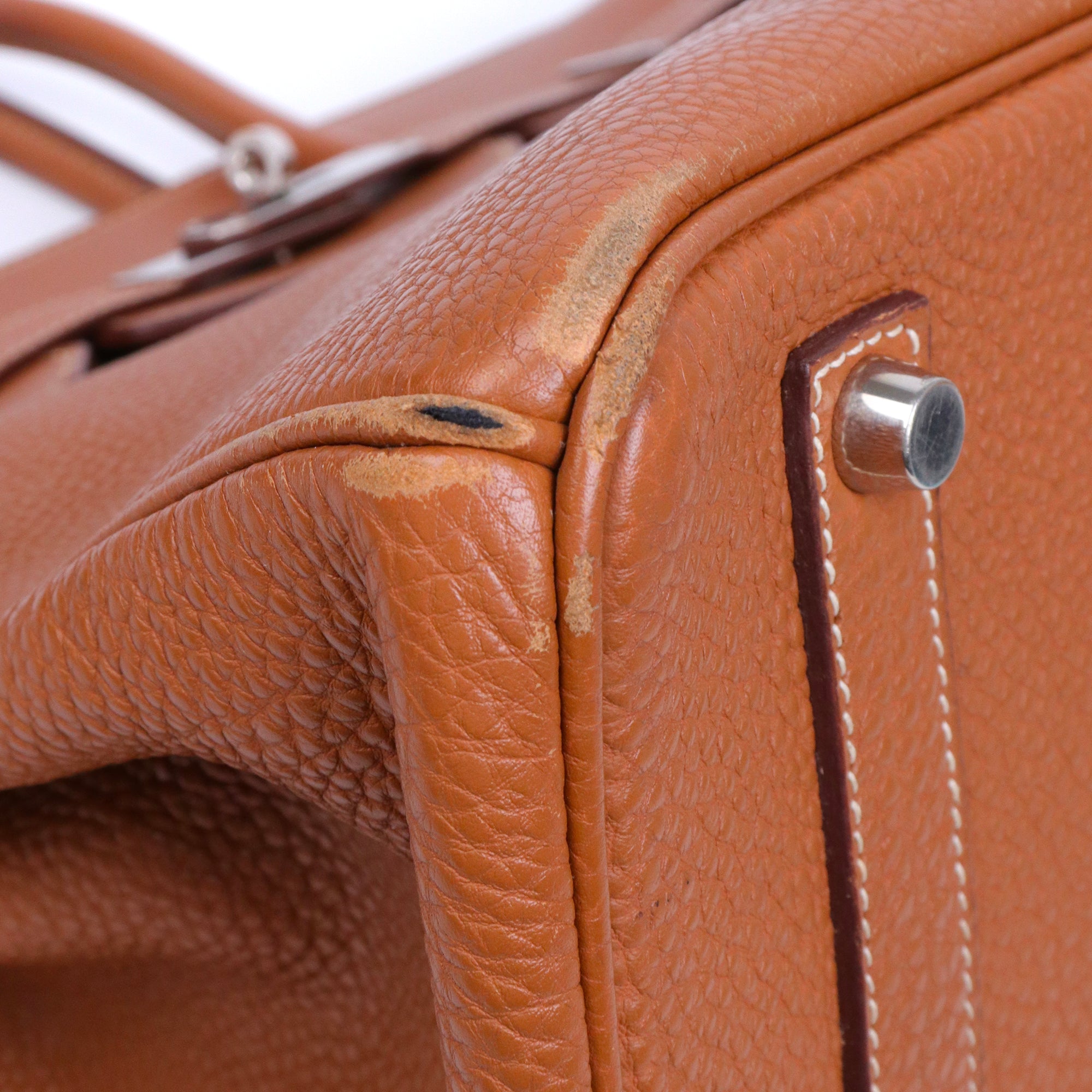 HERMÈS - Sac à main Birkin 35 Hermès en cuir togo gold