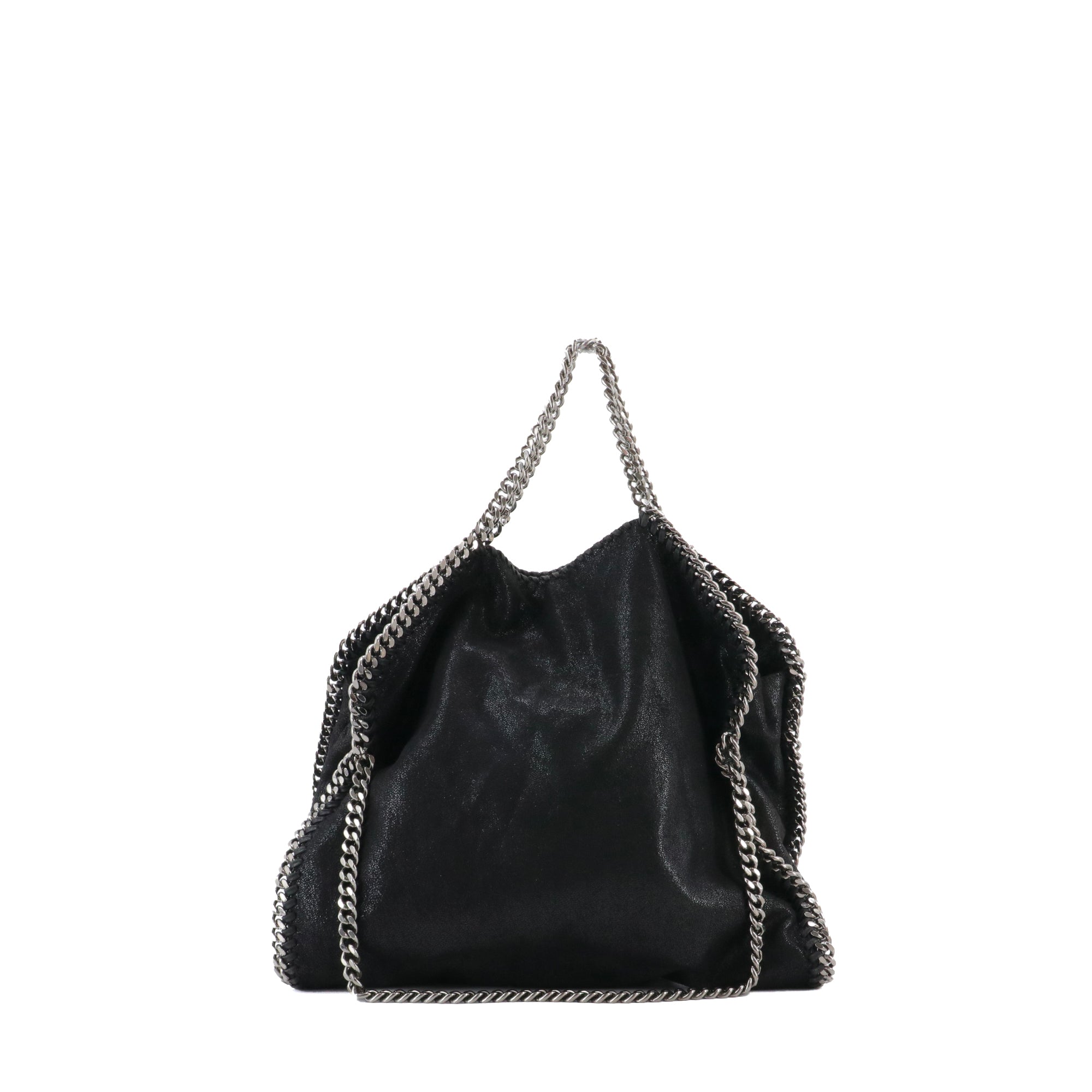 STELLA MCCARTNEY - Sac cabas Falabella Stella McCartney en tissu noir semi-brillant