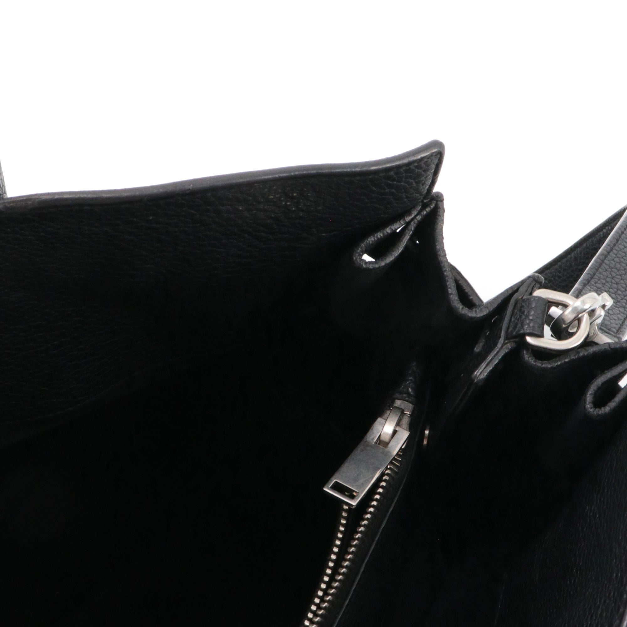 SAINT LAURENT - Sac de Jour Small Saint Laurent en cuir grainé noir