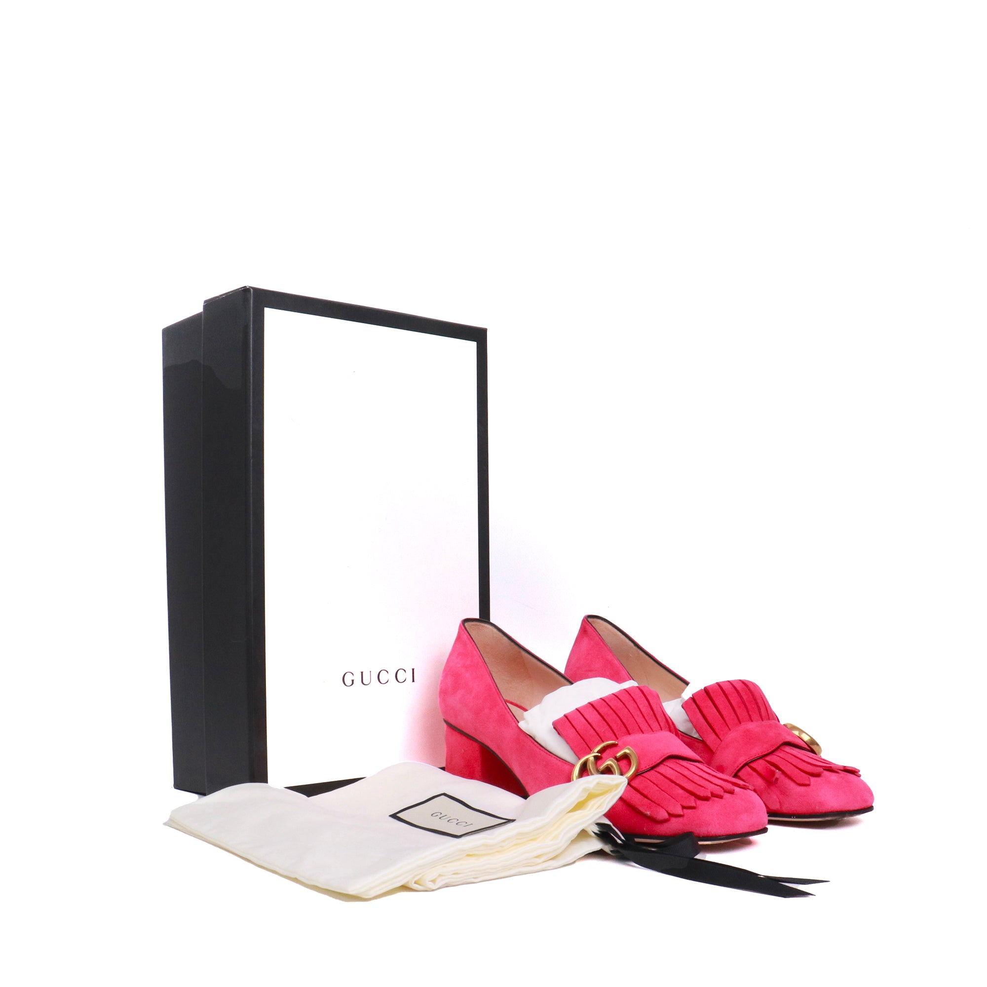 GUCCI - Black leather pumps (T37)