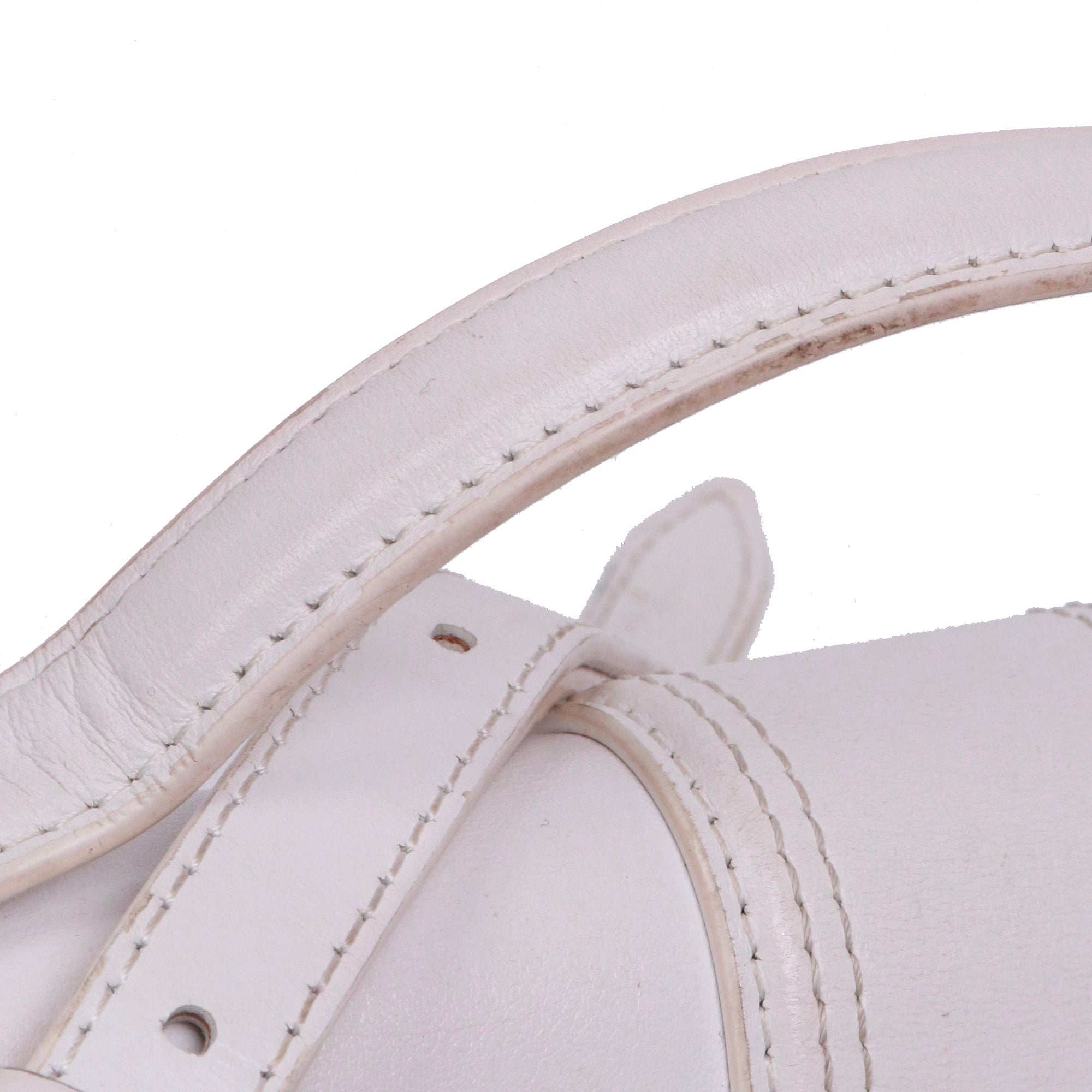 JACQUEMUS - Sac à bandoulière Le Grand Bambino Jacquemus en cuir blanc