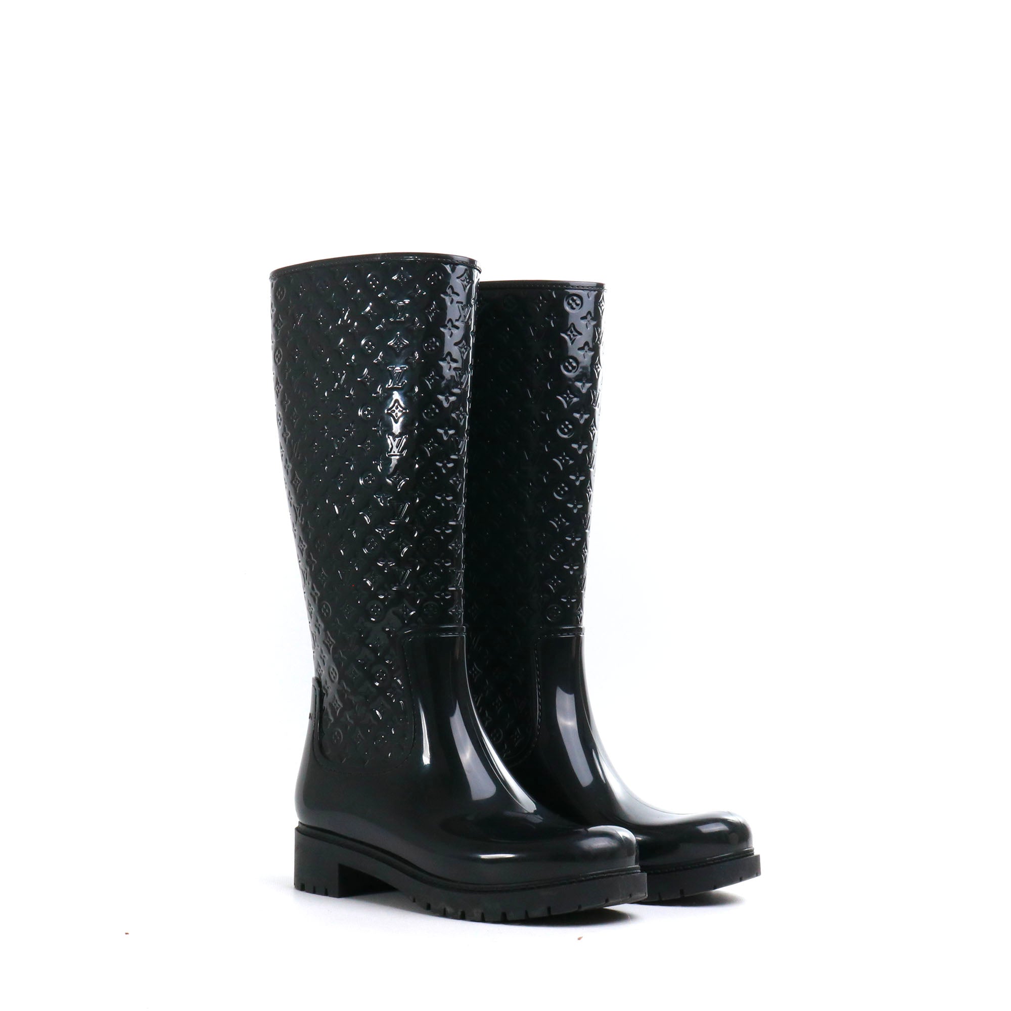 LOUIS VUITTON - Bottes de pluie Louis Vuitton en caoutchouc (T39)