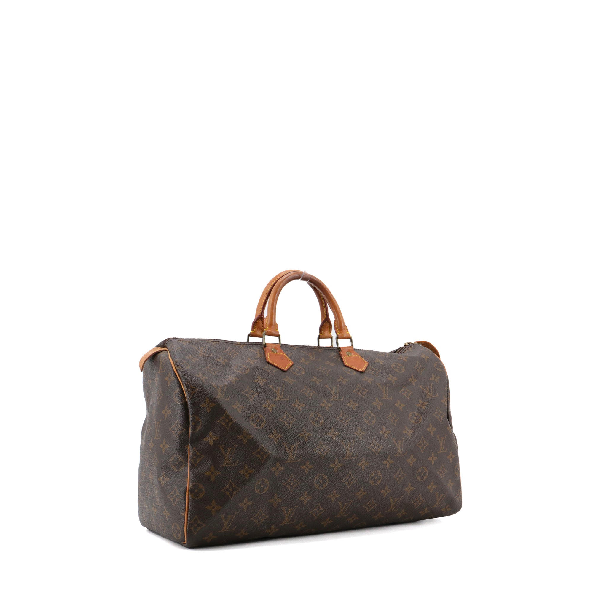 LOUIS VUITTON - Sac à main Speedy 40 Louis Vuitton en toile monogrammée vintage