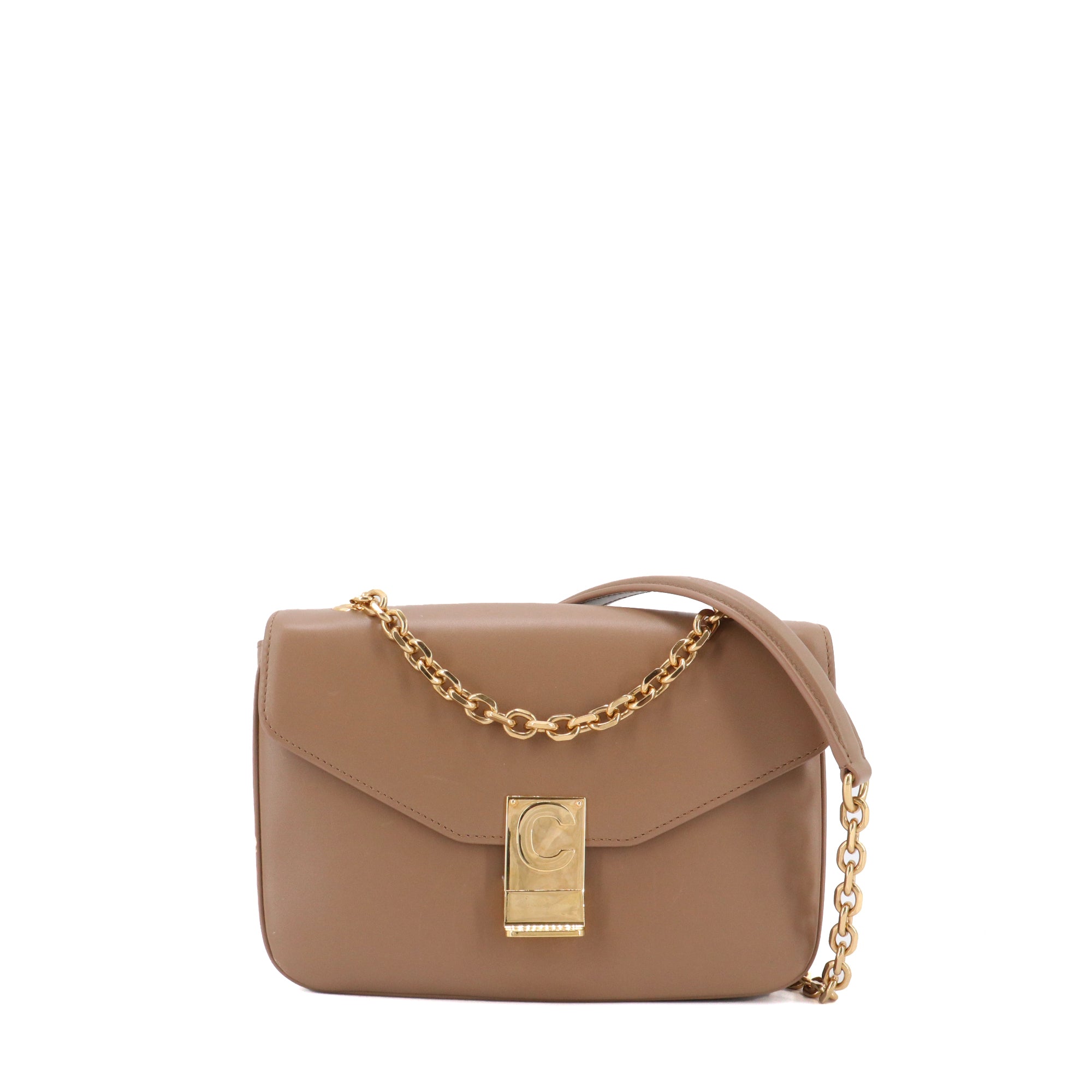 CELINE - Celine C shoulder bag in brown leather