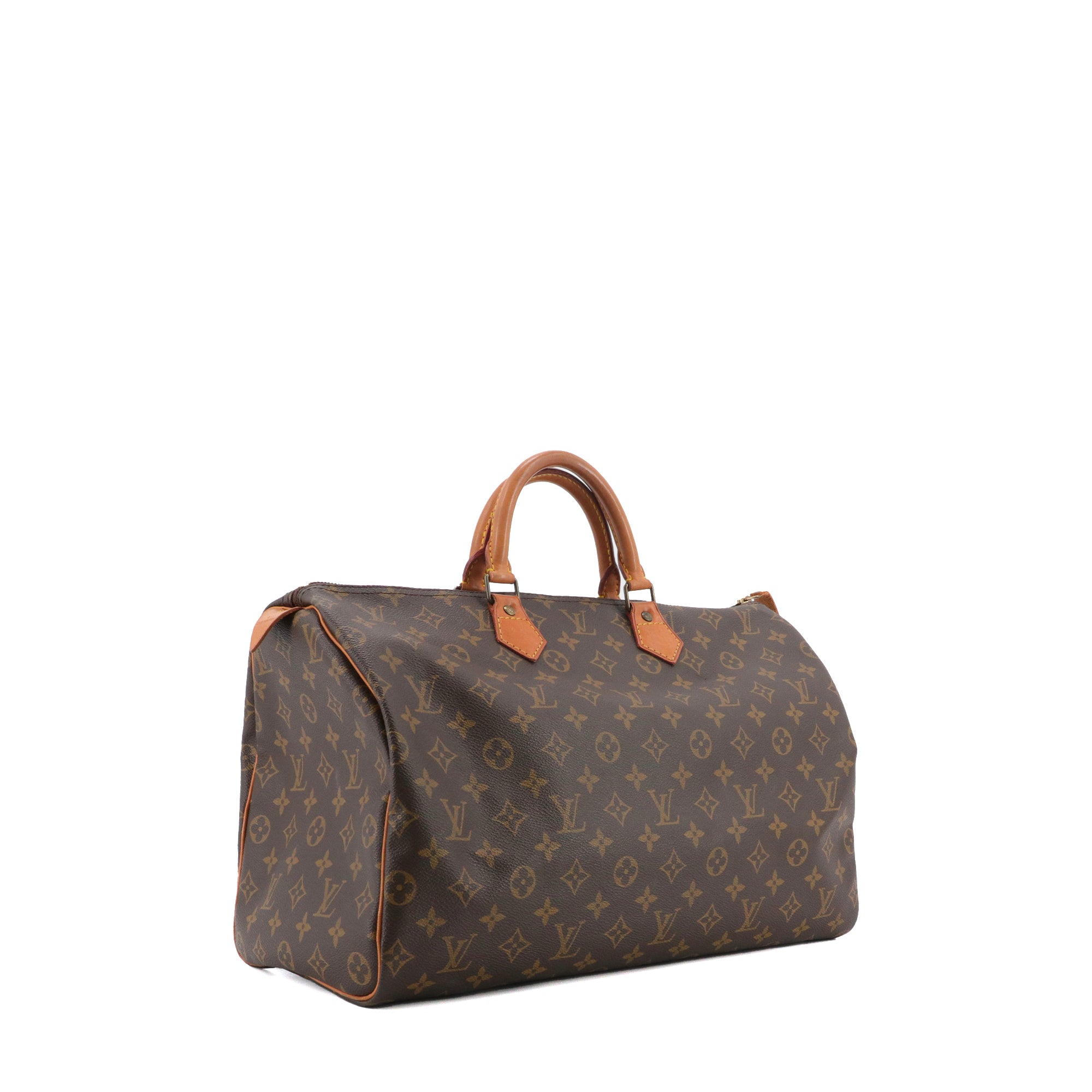 LOUIS VUITTON - Sac à main Speedy 40 Louis Vuitton en toile monogrammée vintage