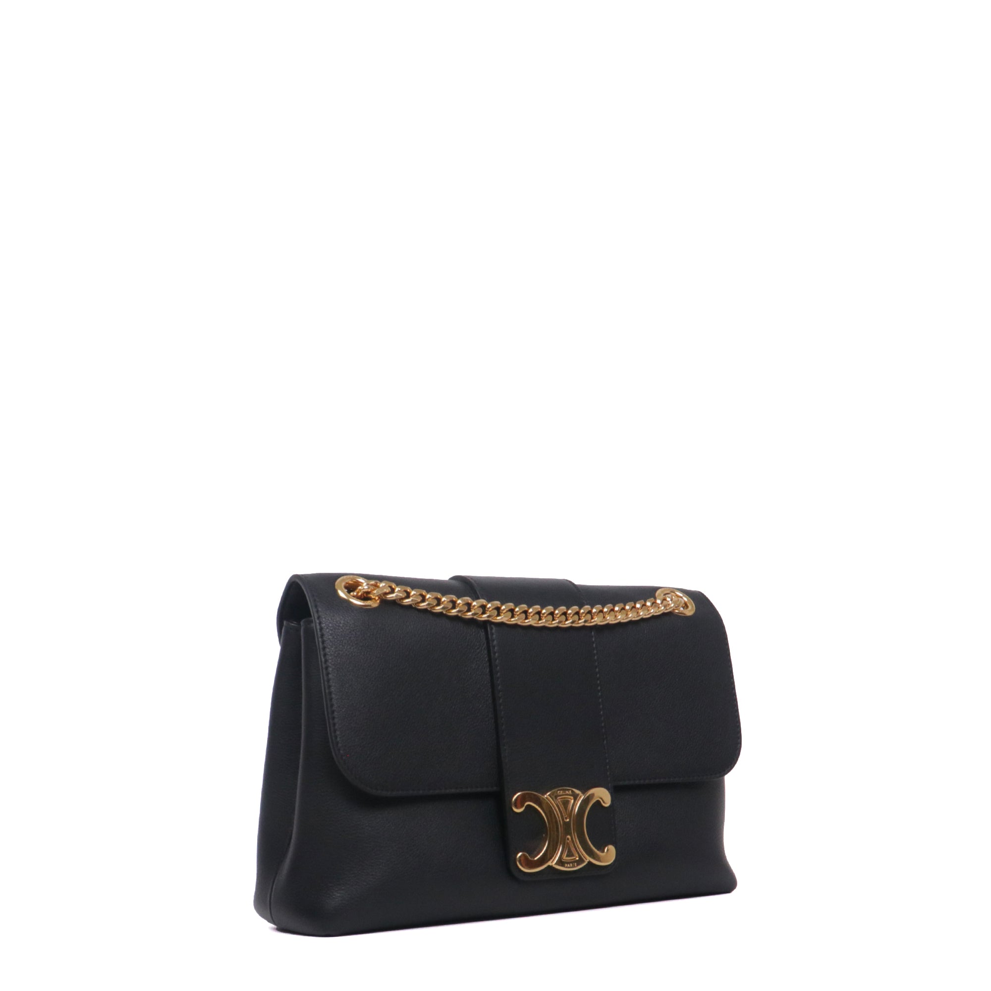 CHANEL - Chanel Timeless 25 double flap handbag in black quilted leather