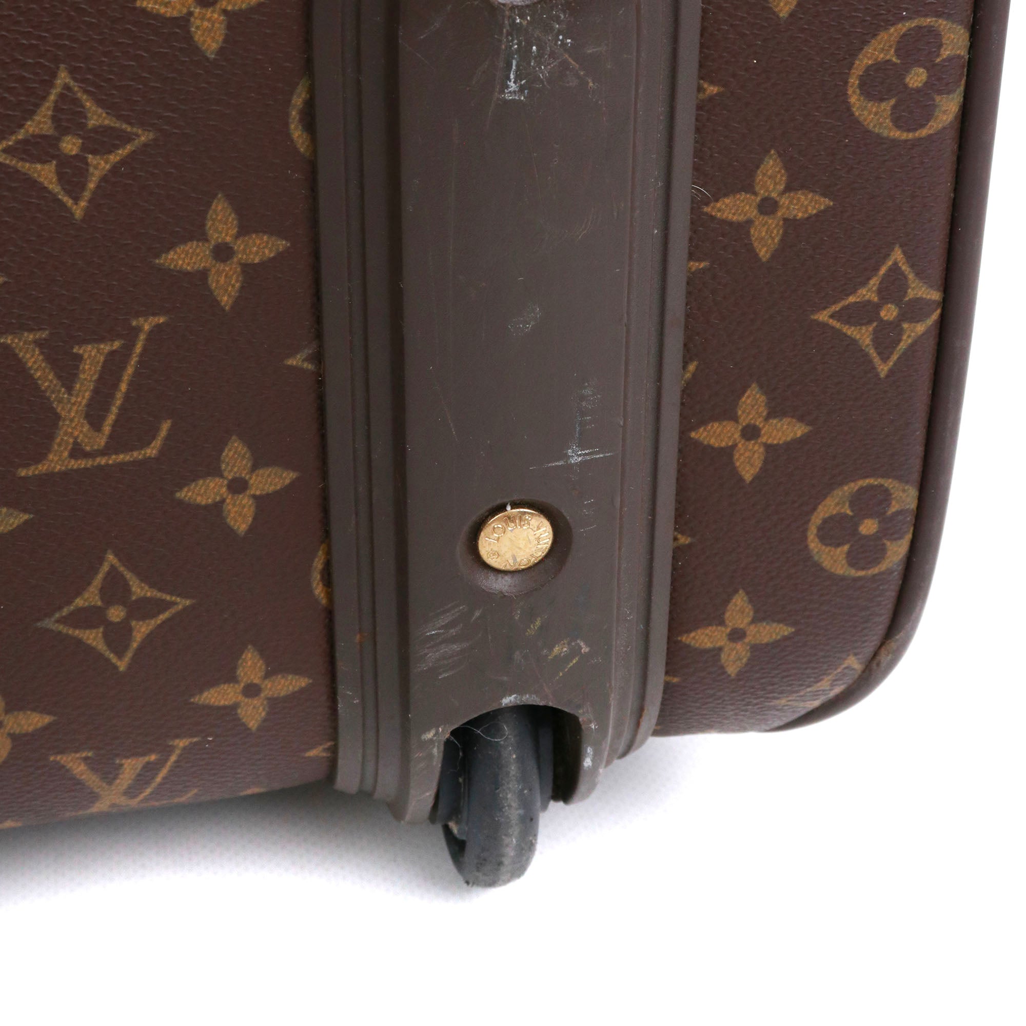 LOUIS VUITTON - Valise Pégase 45 Louis Vuitton en toile monogramme