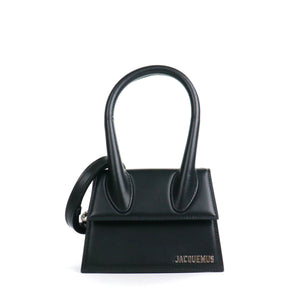 JACQUEMUS - Sac à bandoulière Chiquito Moyen Jacquemus en cuir noir