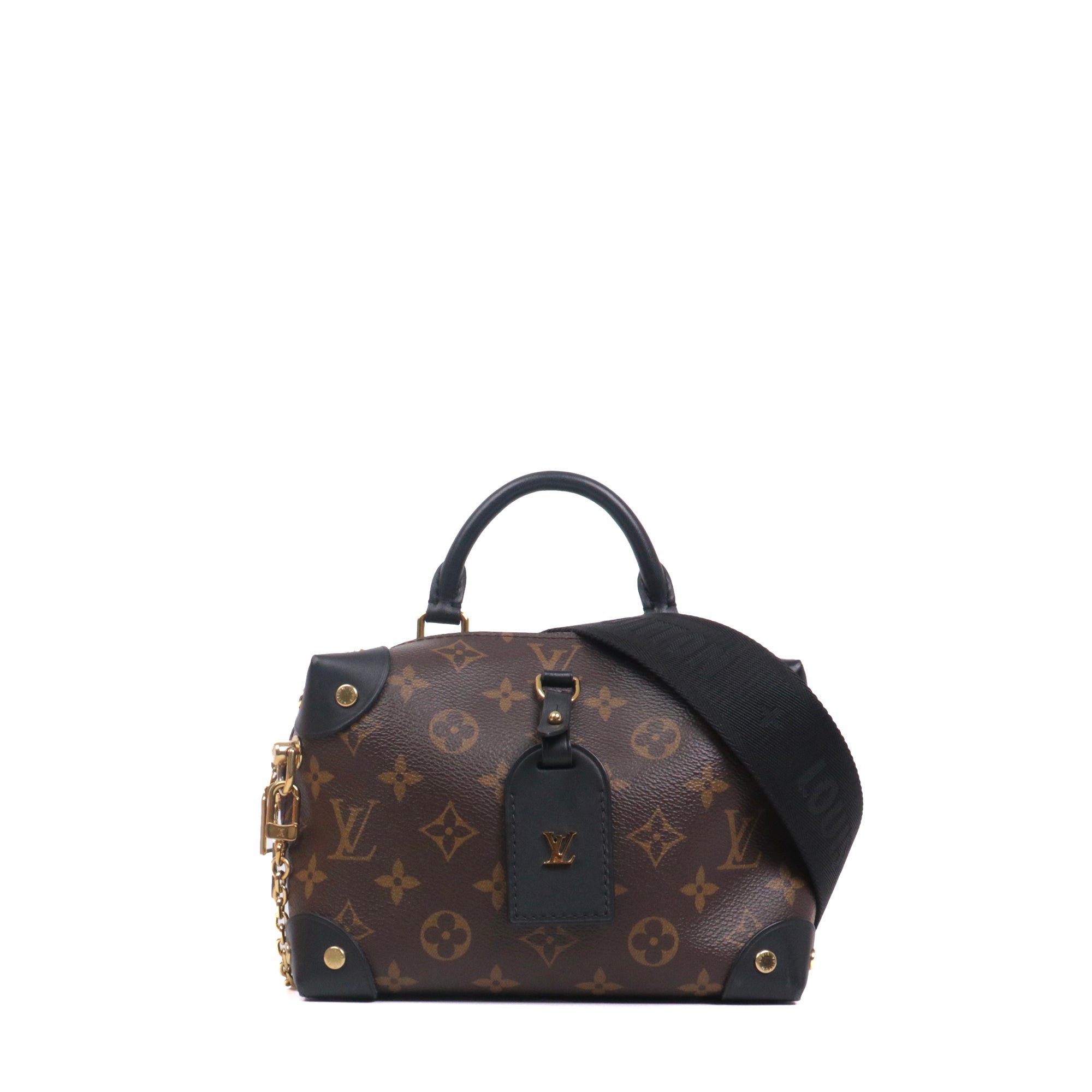 LOUIS VUITTON - Sac à bandoulière Petite Malle Souple Louis Vuitton en toile monogrammée