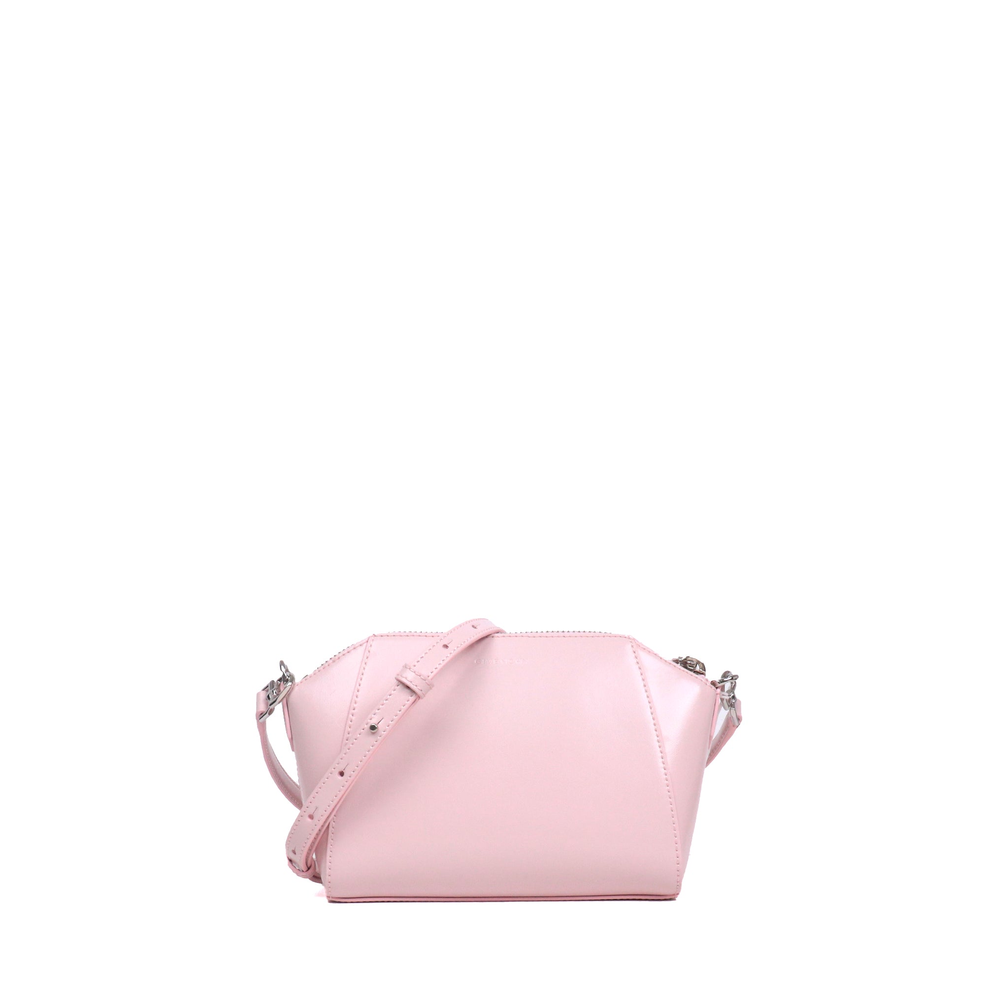 GIVENCHY - Sac à bandoulière Antigona XS Givenchy en cuir lisse rose pâle