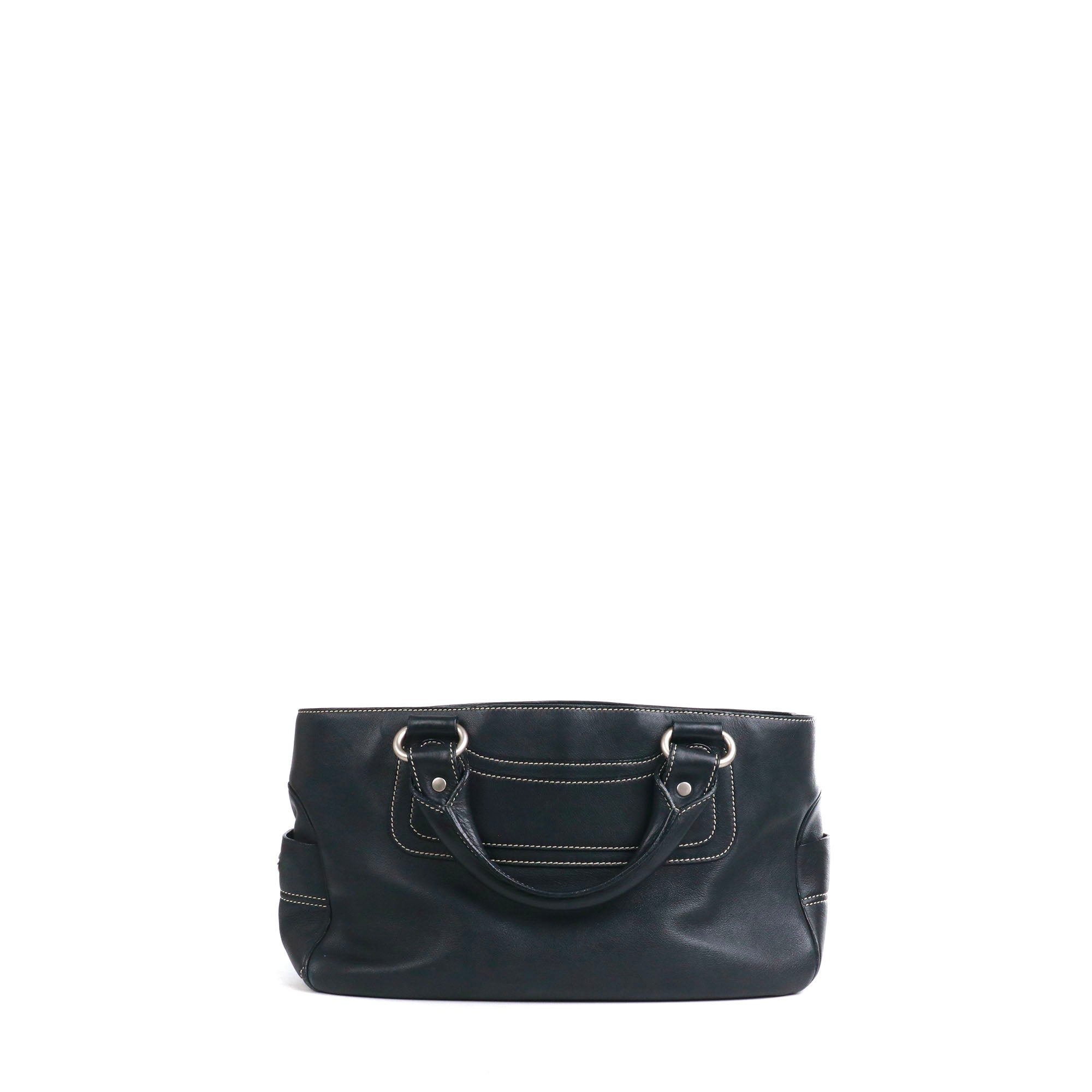CELINE - Sac à main Boogie Celine vintage en cuir noir