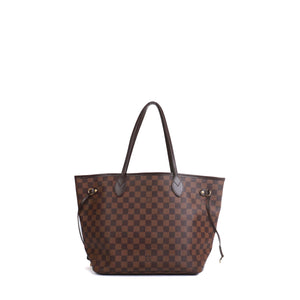 LOUIS VUITTON - Sac cabas Neverfull MM Louis Vuitton en toile enduite damier ébène