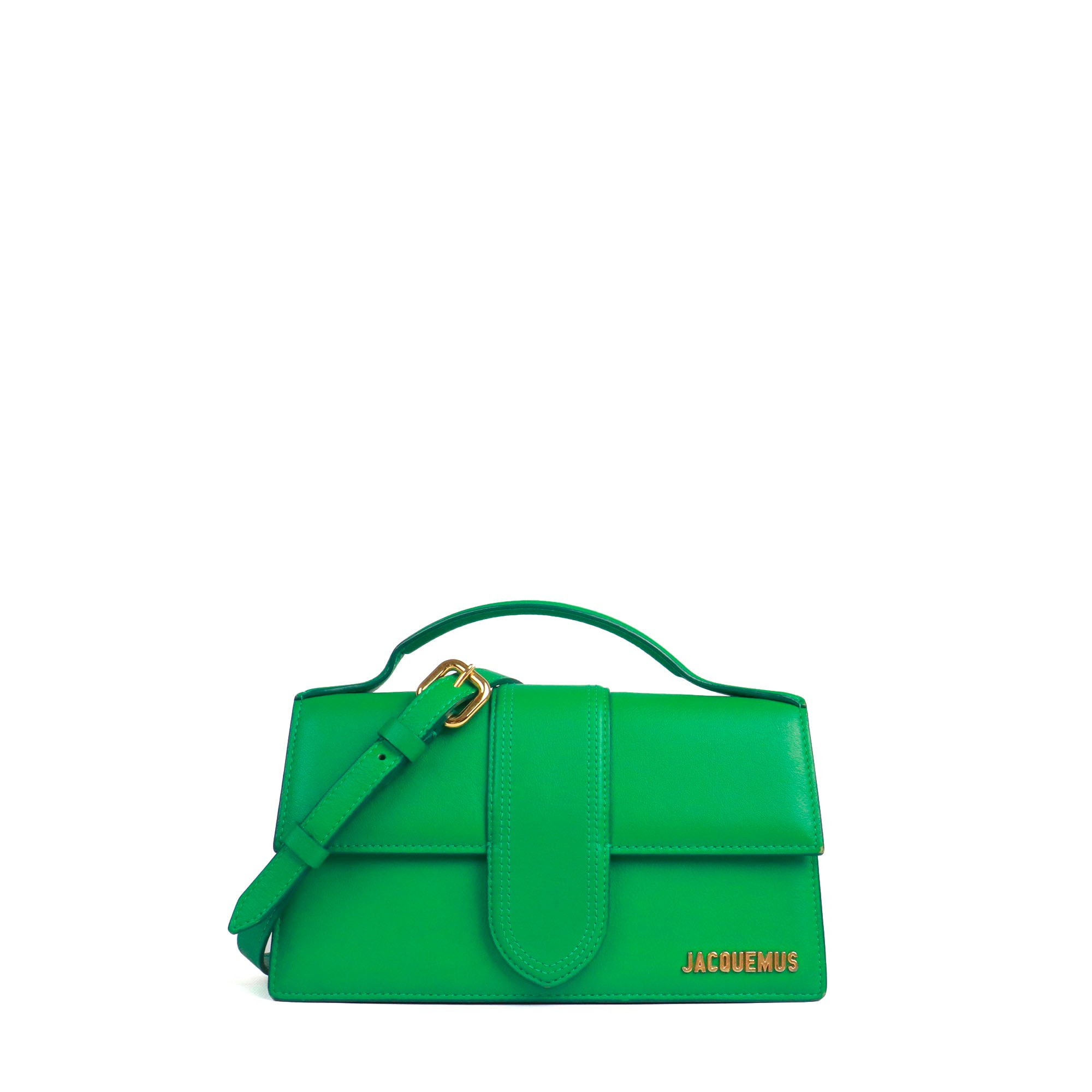 JACQUEMUS - Sac à bandoulière Le Grand Bambino Jacquemus en cuir vert