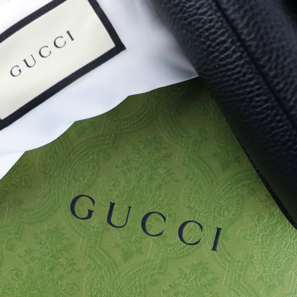 GUCCI - Sac à bandoulière Soho en cuir grainé noir