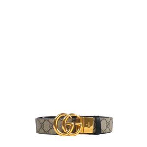 GUCCI - Ceinture réversible GG Marmont Gucci en toile monogramme (T85)
