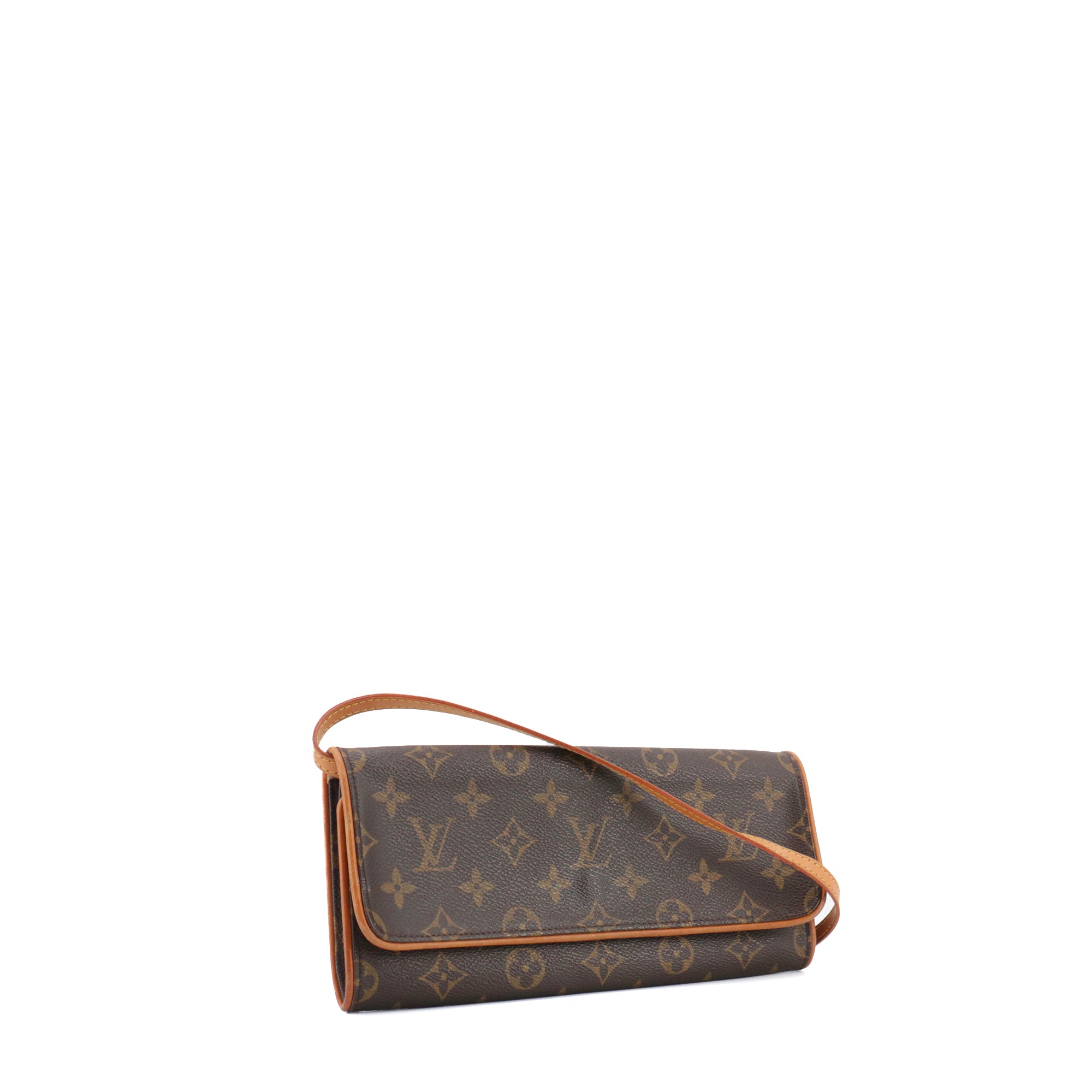 LOUIS VUITTON - Sac à bandoulière Pochette Twin Louis Vuitton en toile monogrammée vintage