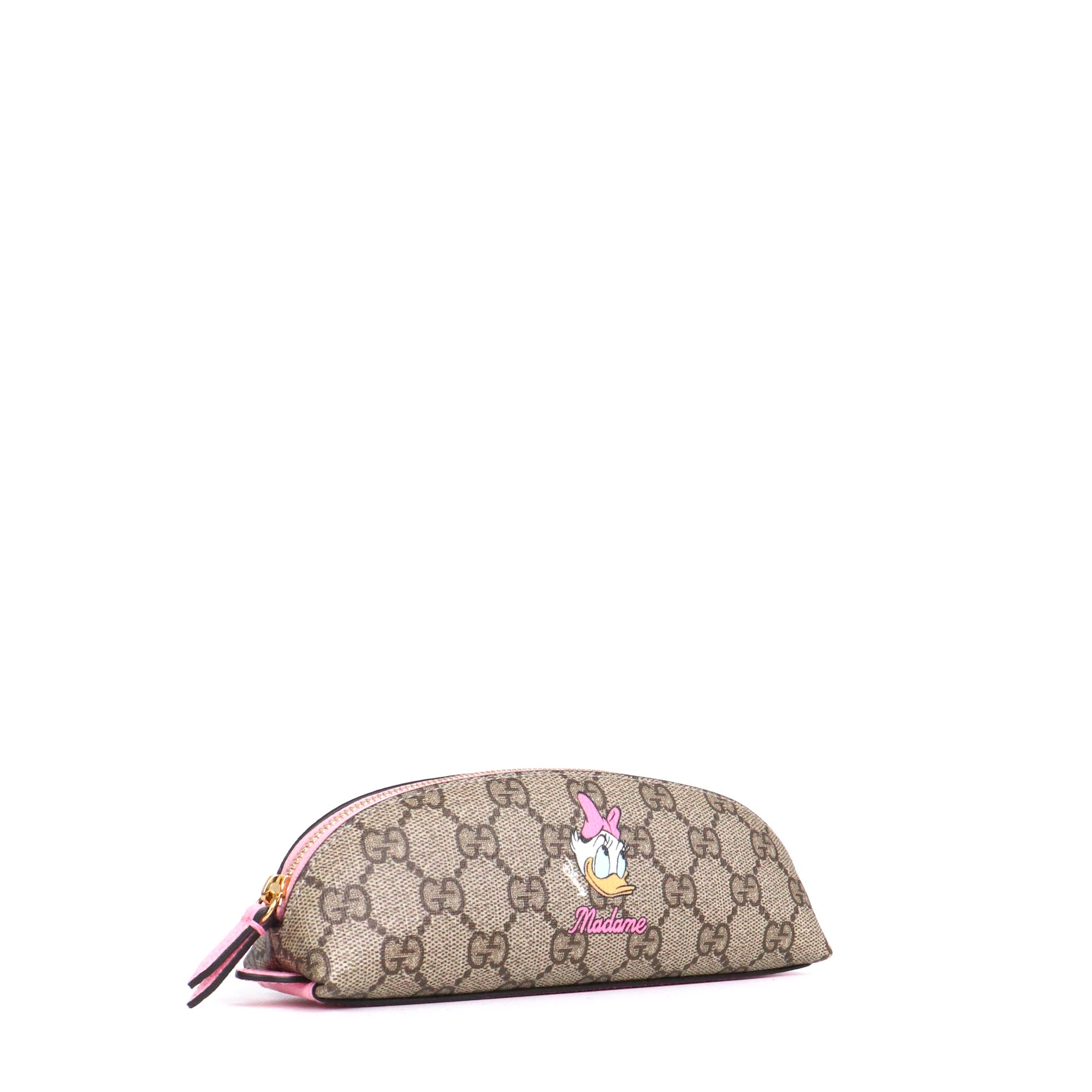 GUCCI - Trousse Disney x Gucci en toile monogrammée marron