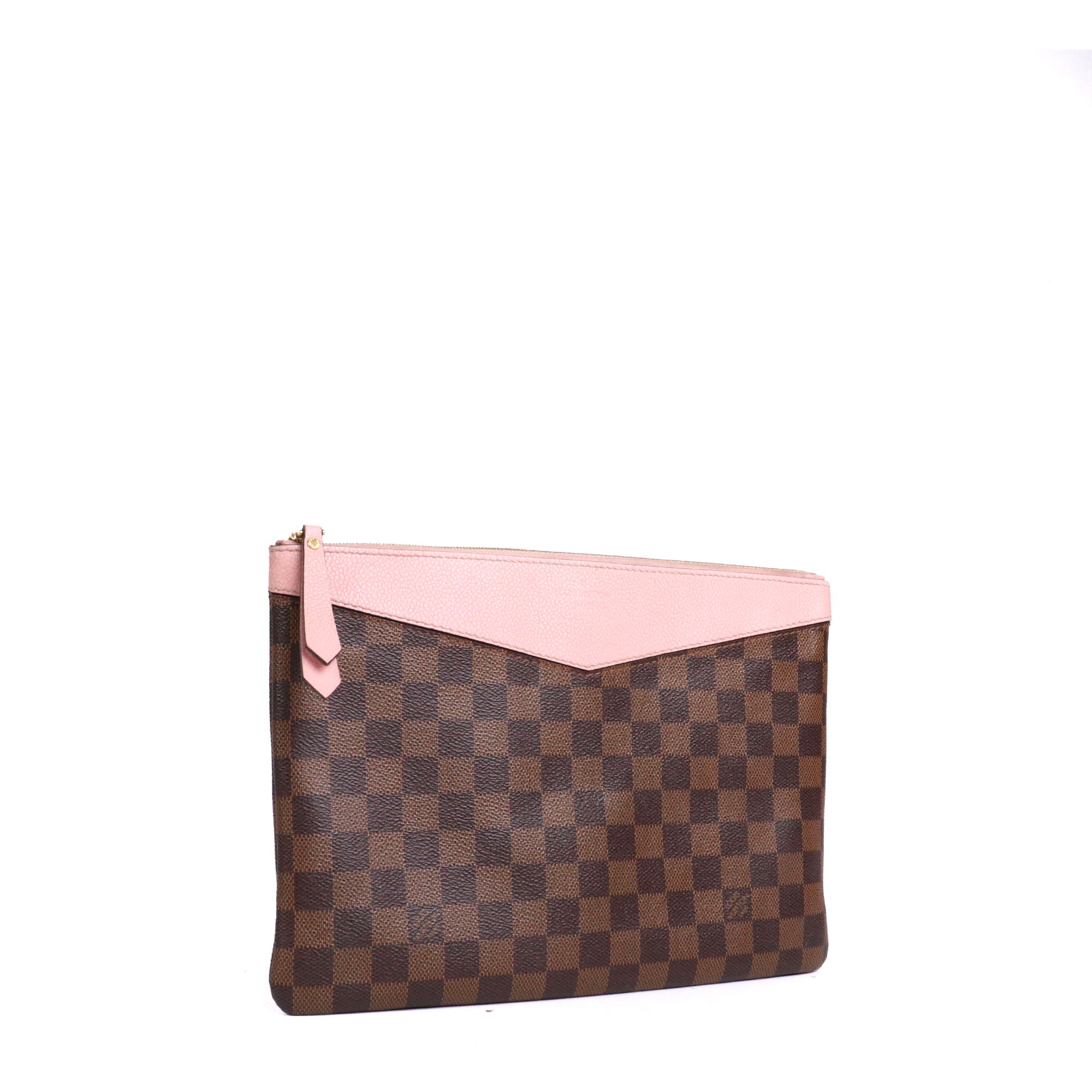 LOUIS VUITTON - Pochette Daily Pouch Louis Vuitton en cuir damier ébène