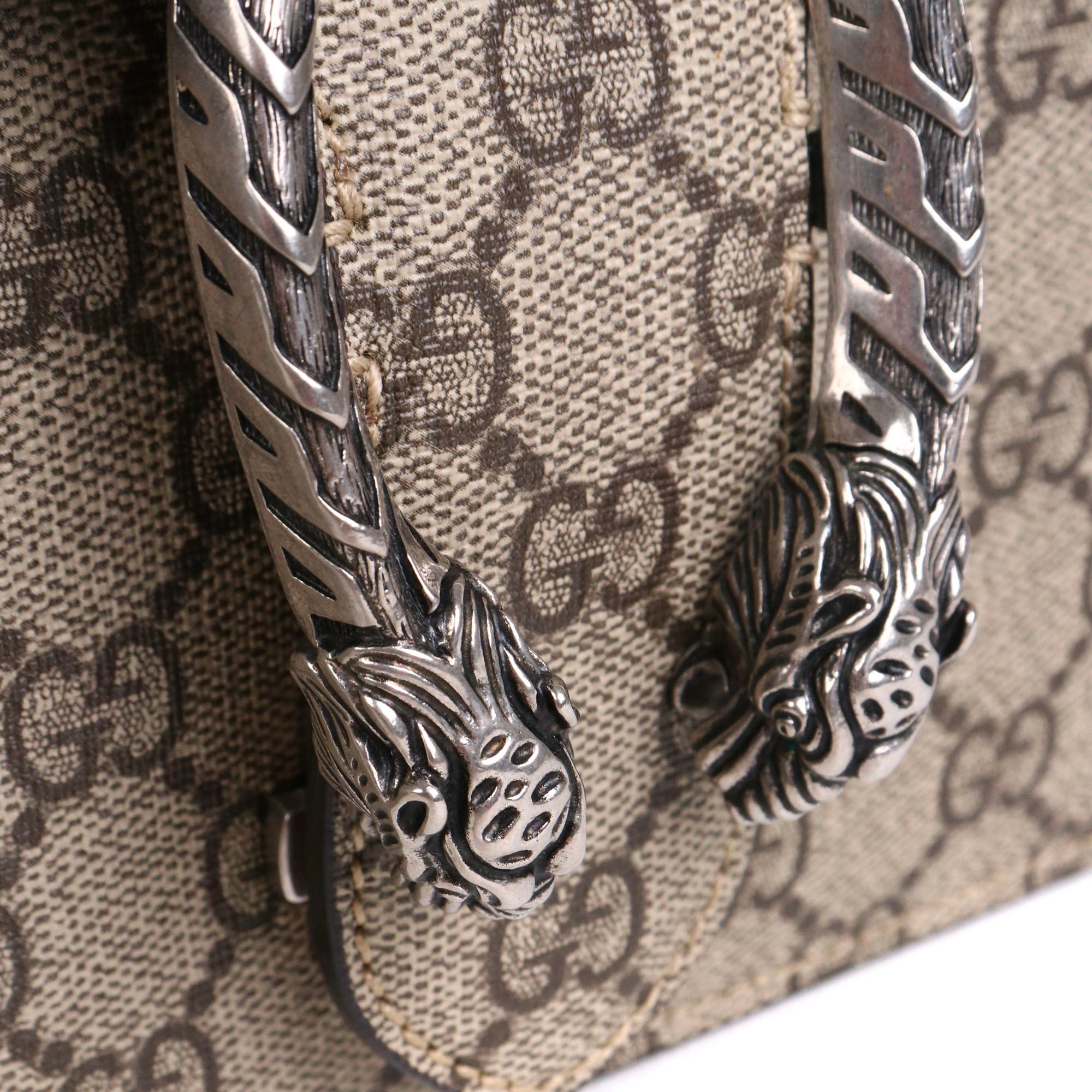 GUCCI - Sac à épaule Dionysus medium Gucci en toile monogrammée marron