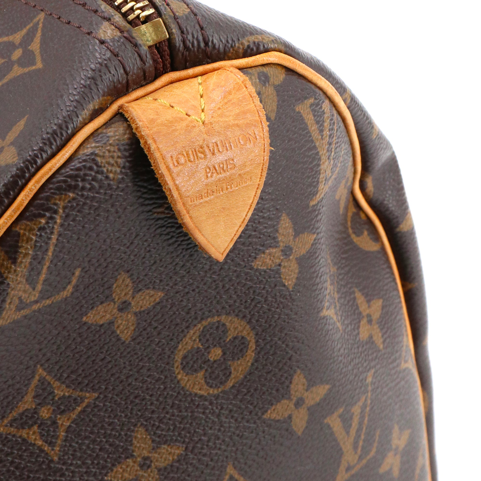 LOUIS VUITTON - Sac à main Speedy 30 Louis Vuitton en toile monogrammée