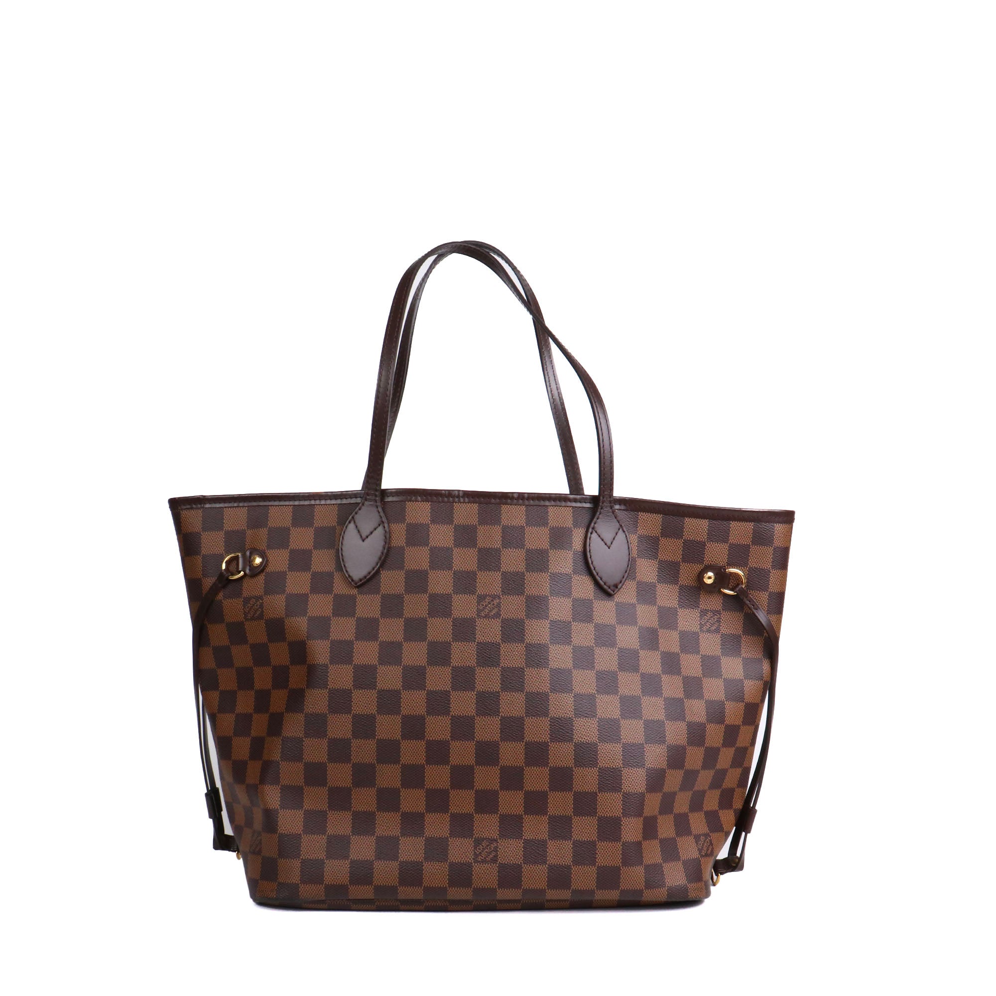 LOUIS VUITTON - Sac cabas Neverfull MM Louis Vuitton en toile damier ébène