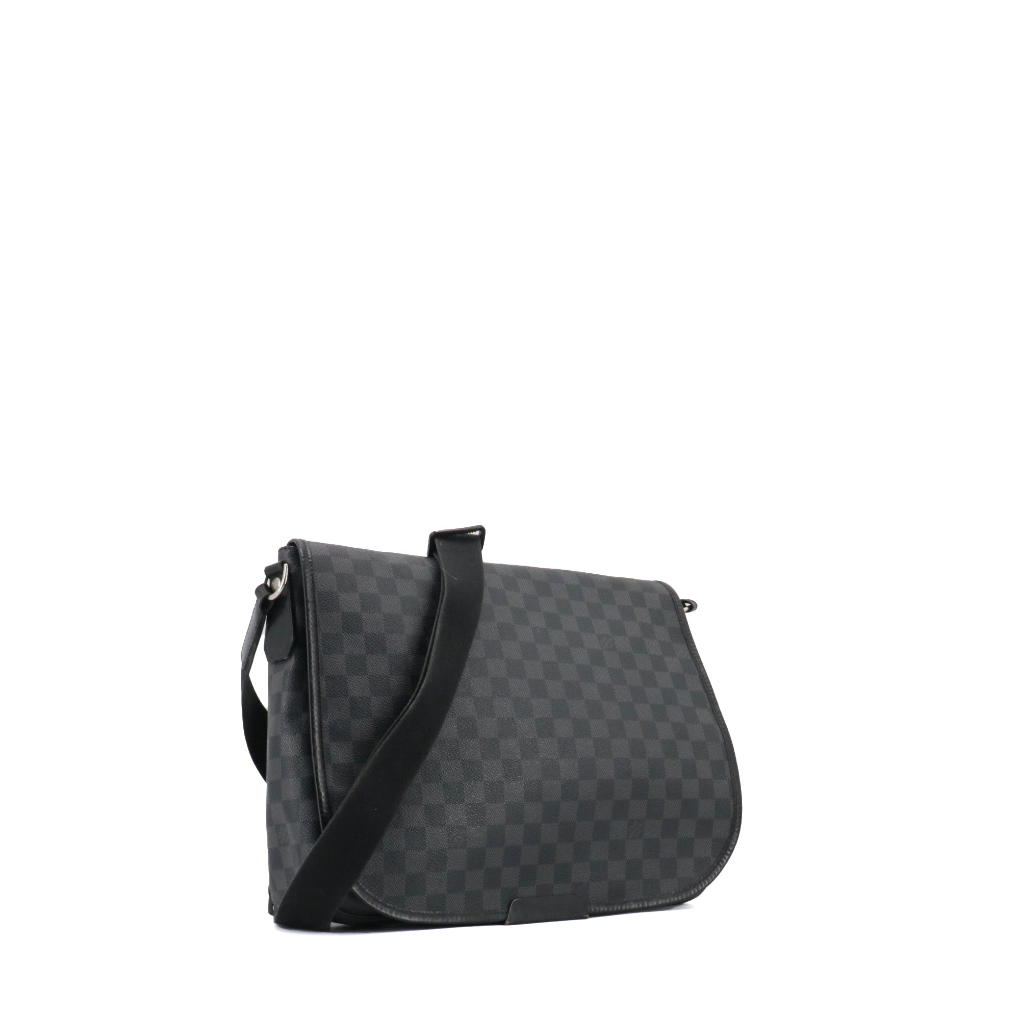 LOUIS VUITTON - Sac à bandoulière Daniel GM Louis Vuitton en toile damier graphite