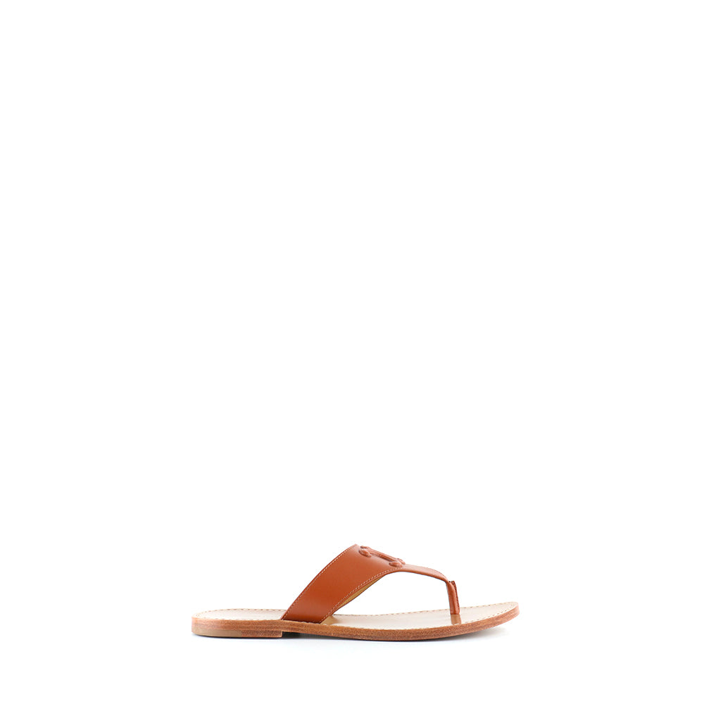 CELINE - Sandales Triomphe en cuir (T37)