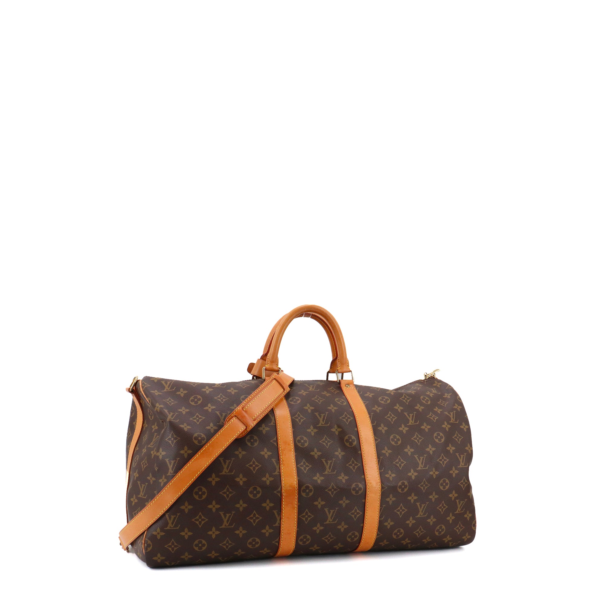LOUIS VUITTON - Sac de voyage Keepall 55 Louis Vuitton en toile monogrammée