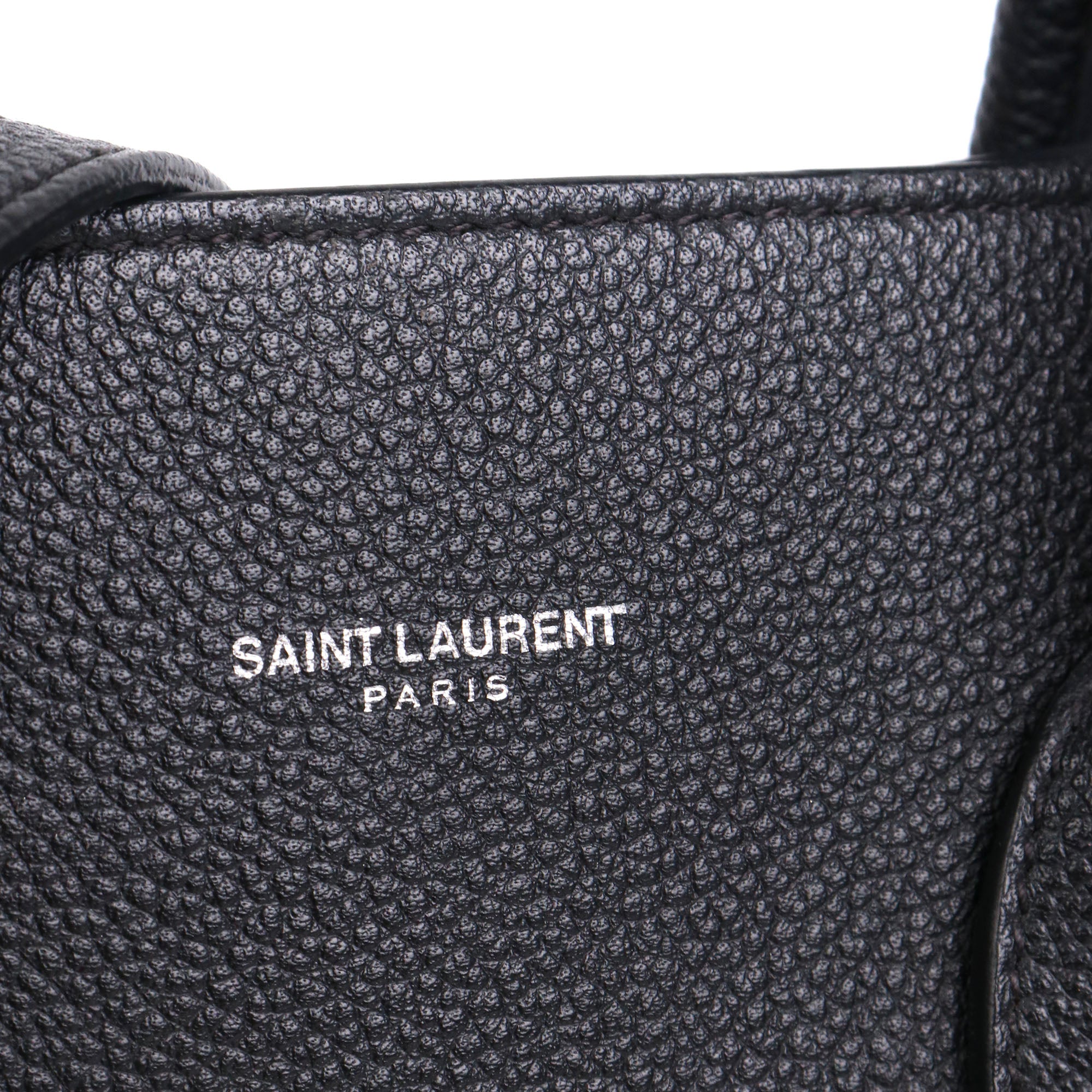 SAINT LAURENT - Sac de Jour Small Saint Laurent en cuir grainé noir