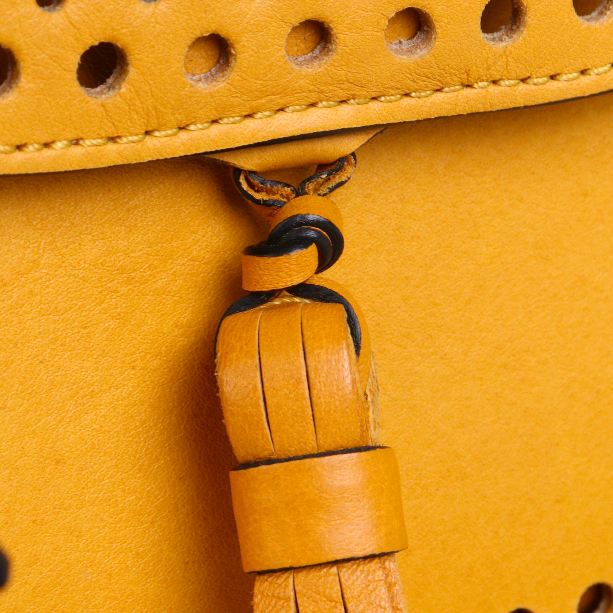 CHLOÉ - Sac à bandoulière Hudson Chloé en cuir jaune