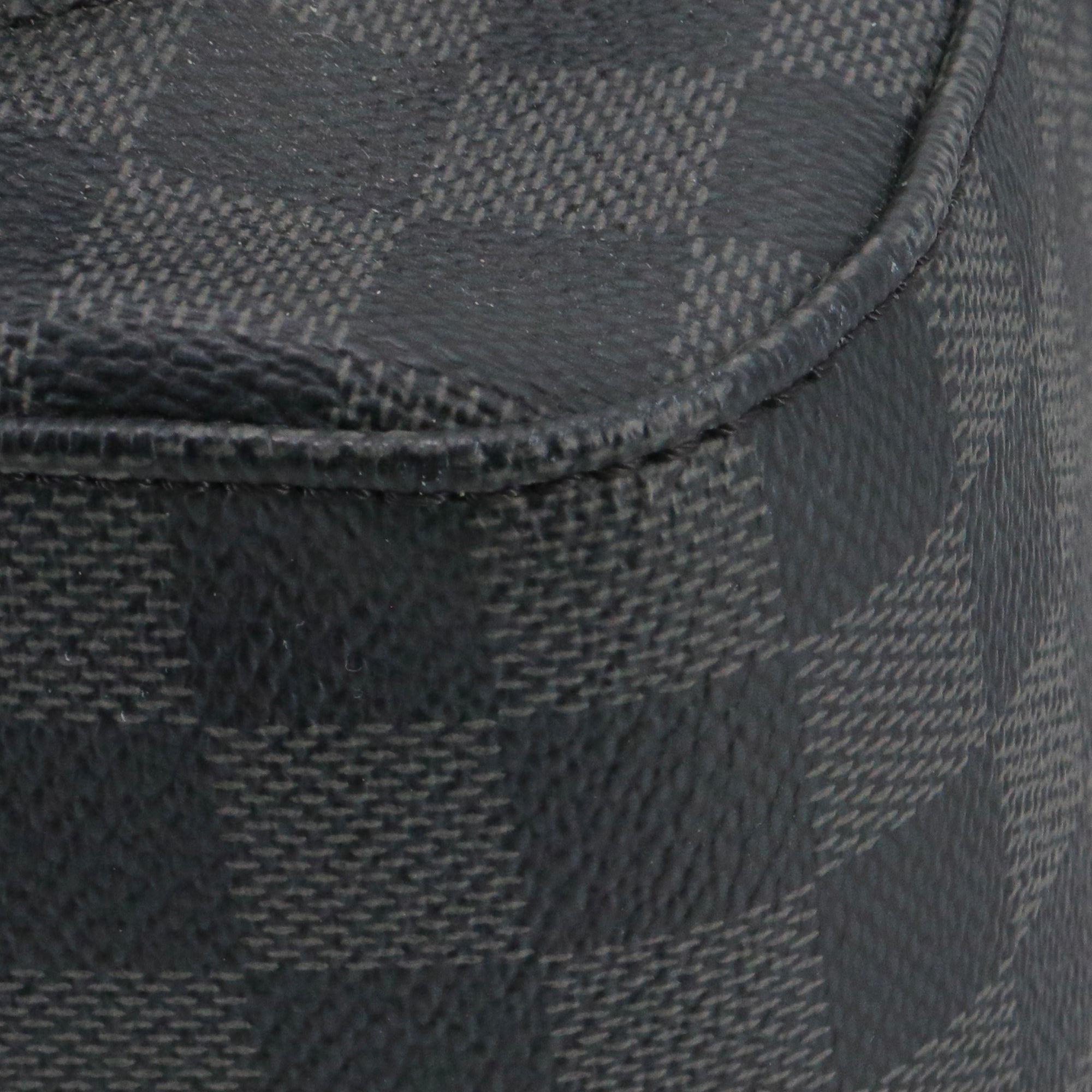 LOUIS VUITTON - Sac à dos Josh Louis Vuitton en cuir noir et toile damier graphite