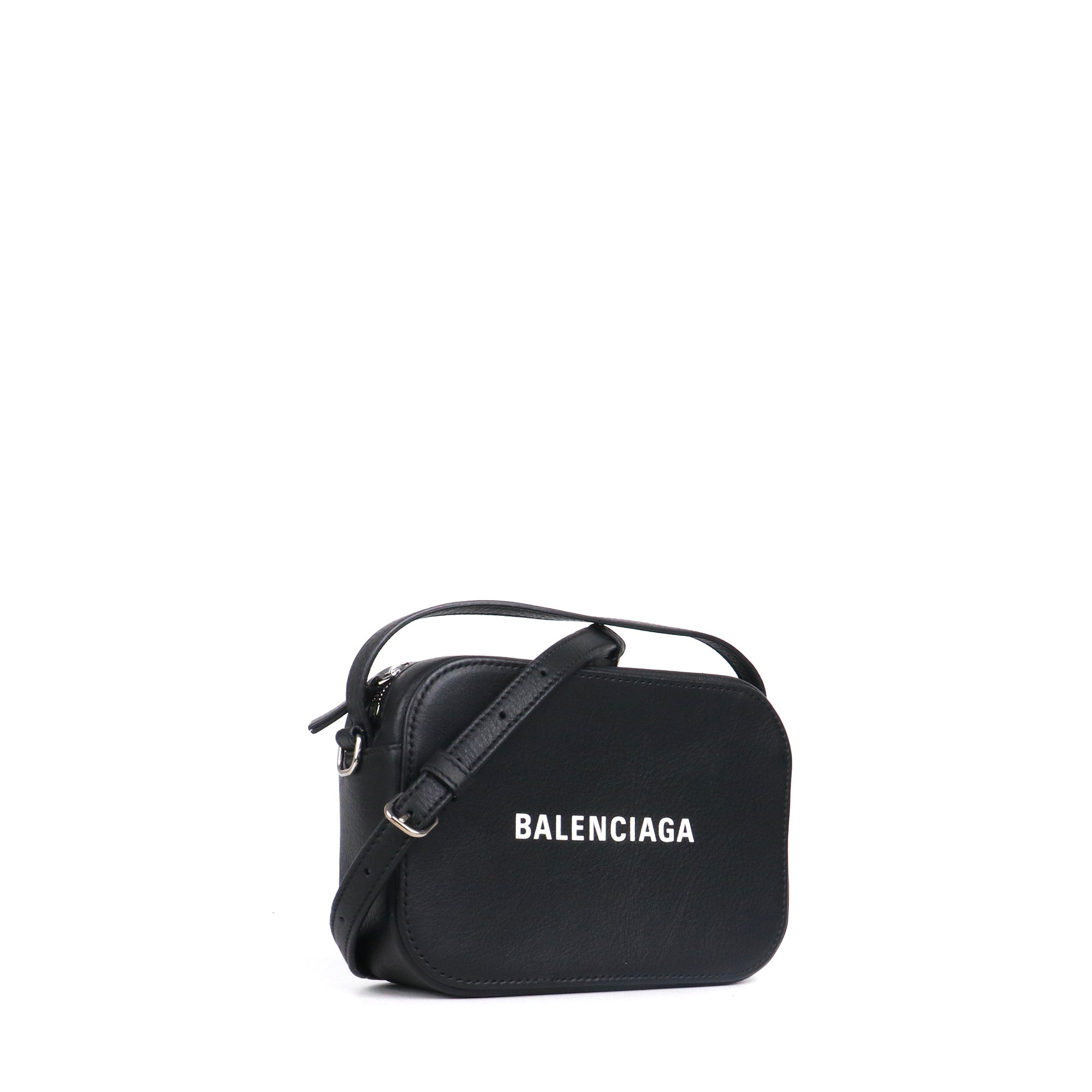 BALENCIAGA - Ville mini shoulder bag in green croc-embossed leather