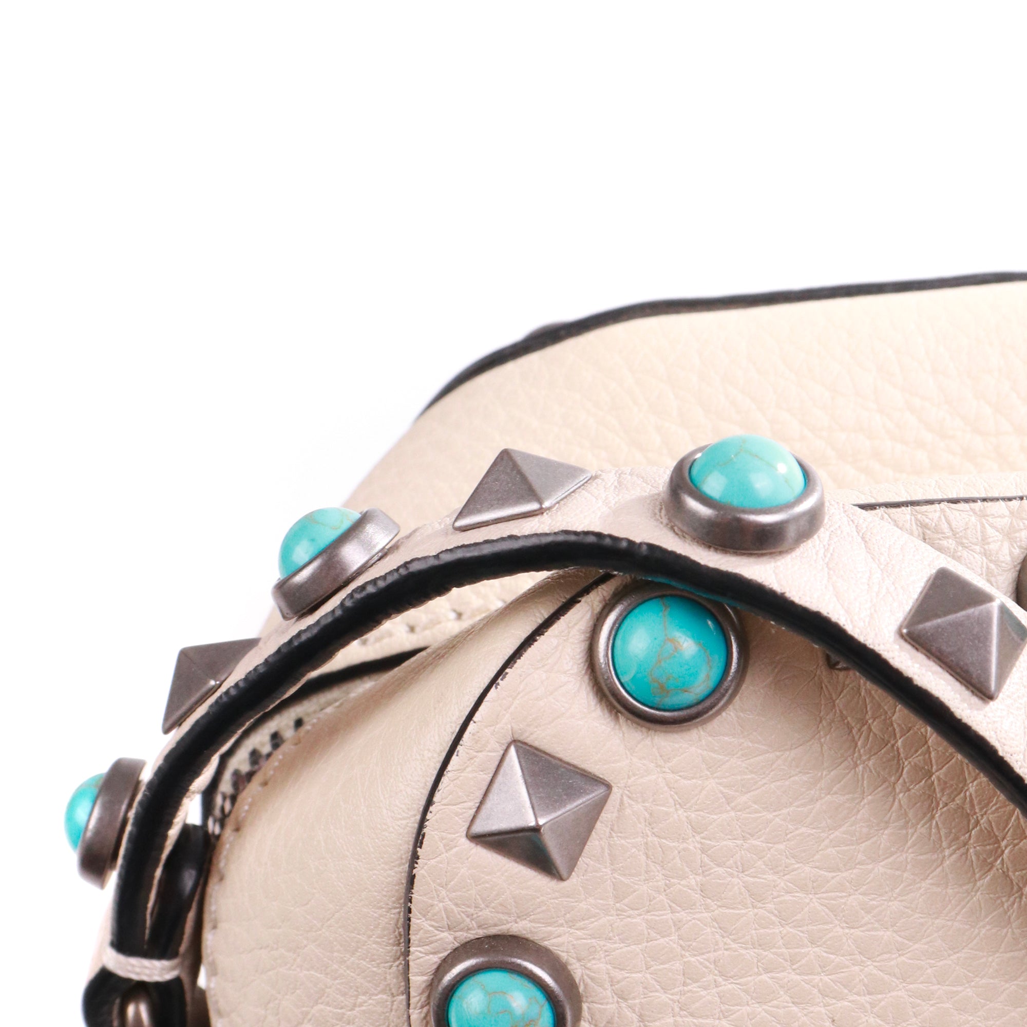 VALENTINO - Rockstud leather tote bag