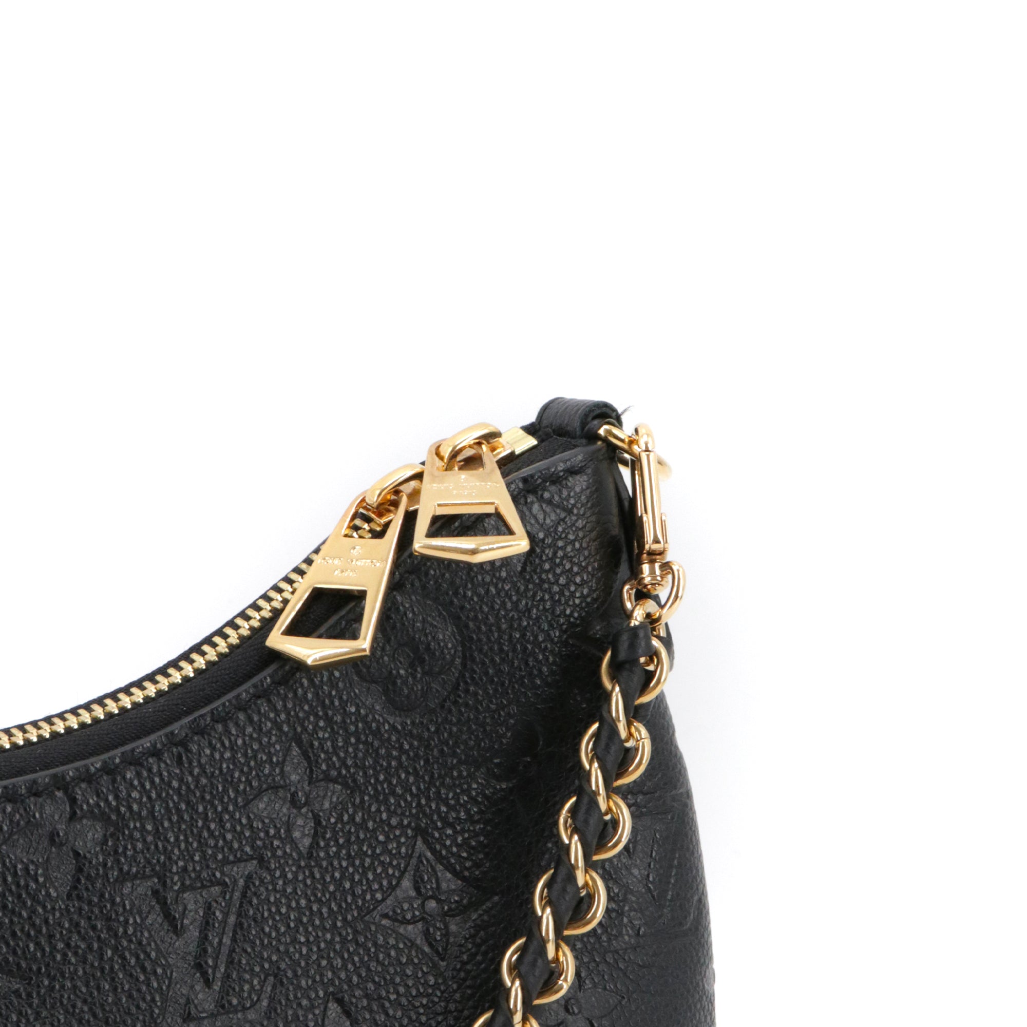 LOUIS VUITTON - Sac à bandoulière Boulogne Louis Vuitton en cuir empreinte noir