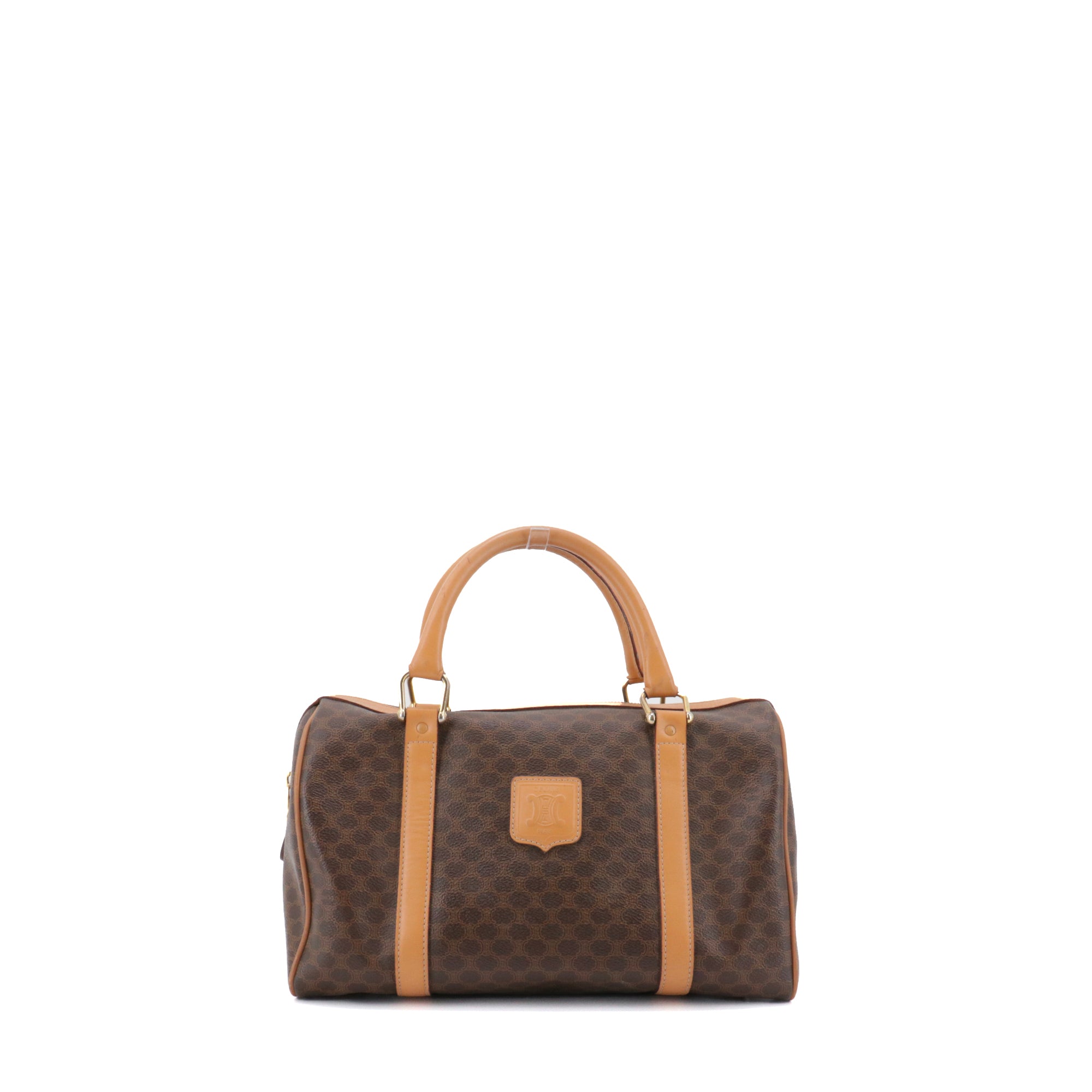 CELINE - Sac à main Boston Celine en toile monogrammée vintage