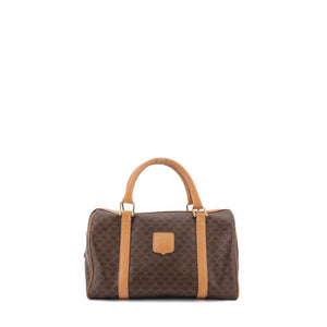 CELINE - Sac à main Boston Celine en toile monogrammée vintage