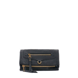 LOUIS VUITTON - Pochette Pétillante Louis Vuitton en cuir empreinte bleu marine