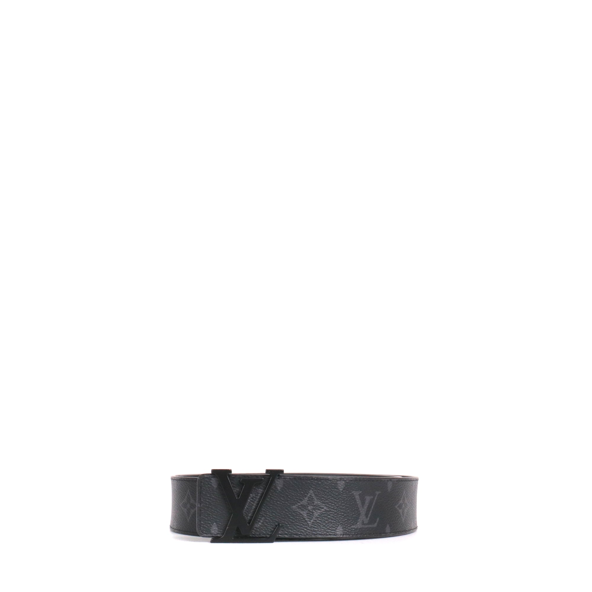 LOUIS VUITTON - Ceinture LV Initiales Louis Vuitton en toile monogramme éclipse (T85)