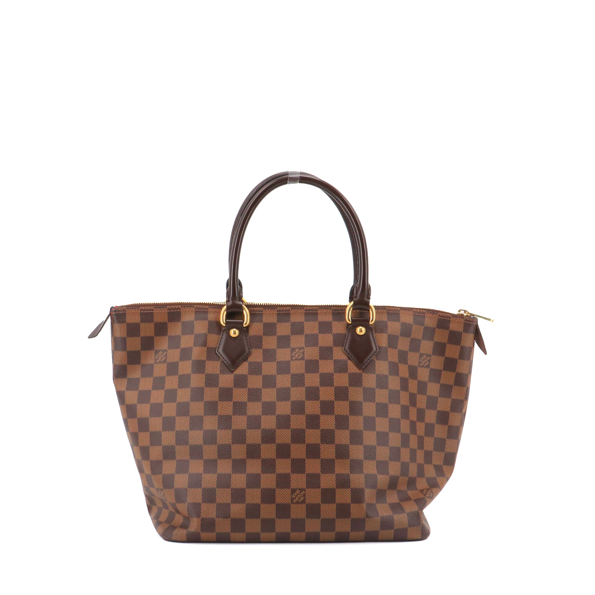 LOUIS VUITTON - Sac à main Saleya Louis Vuitton en toile damier ébène