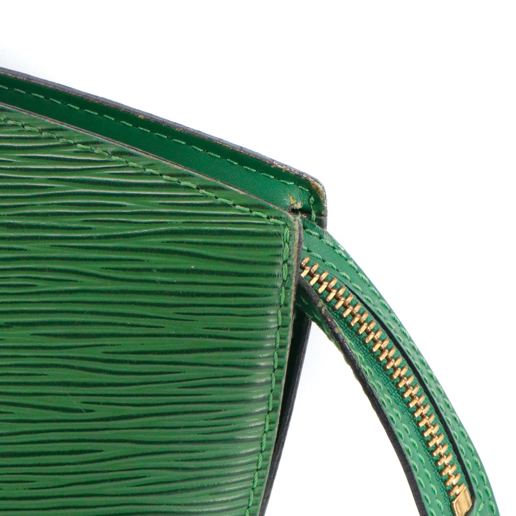 LOUIS VUITTON - Sac à main Saint Jacques Louis Vuitton en cuir épi vert