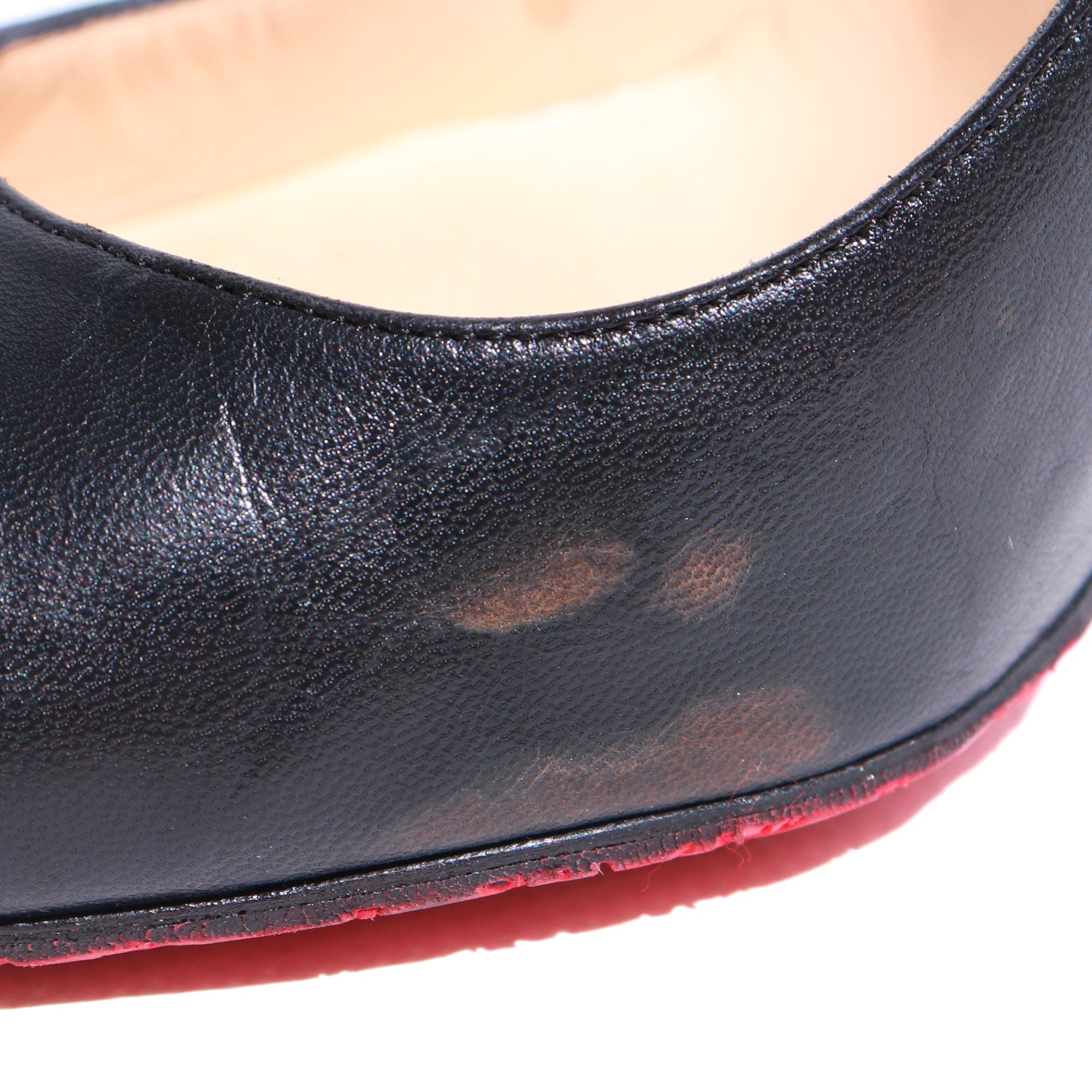 LOUBOUTIN - Escarpins Fifi en cuir lisse noir (T39)