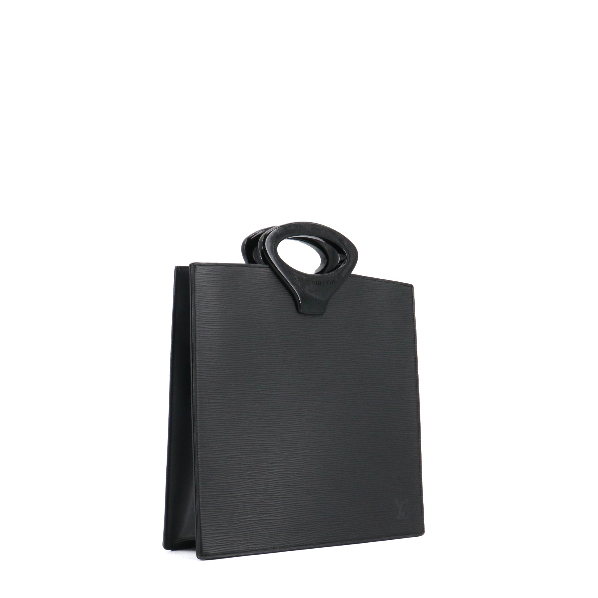 LOUIS VUITTON - Sac cabas plat Ombre Louis Vuitton cuir épi noir