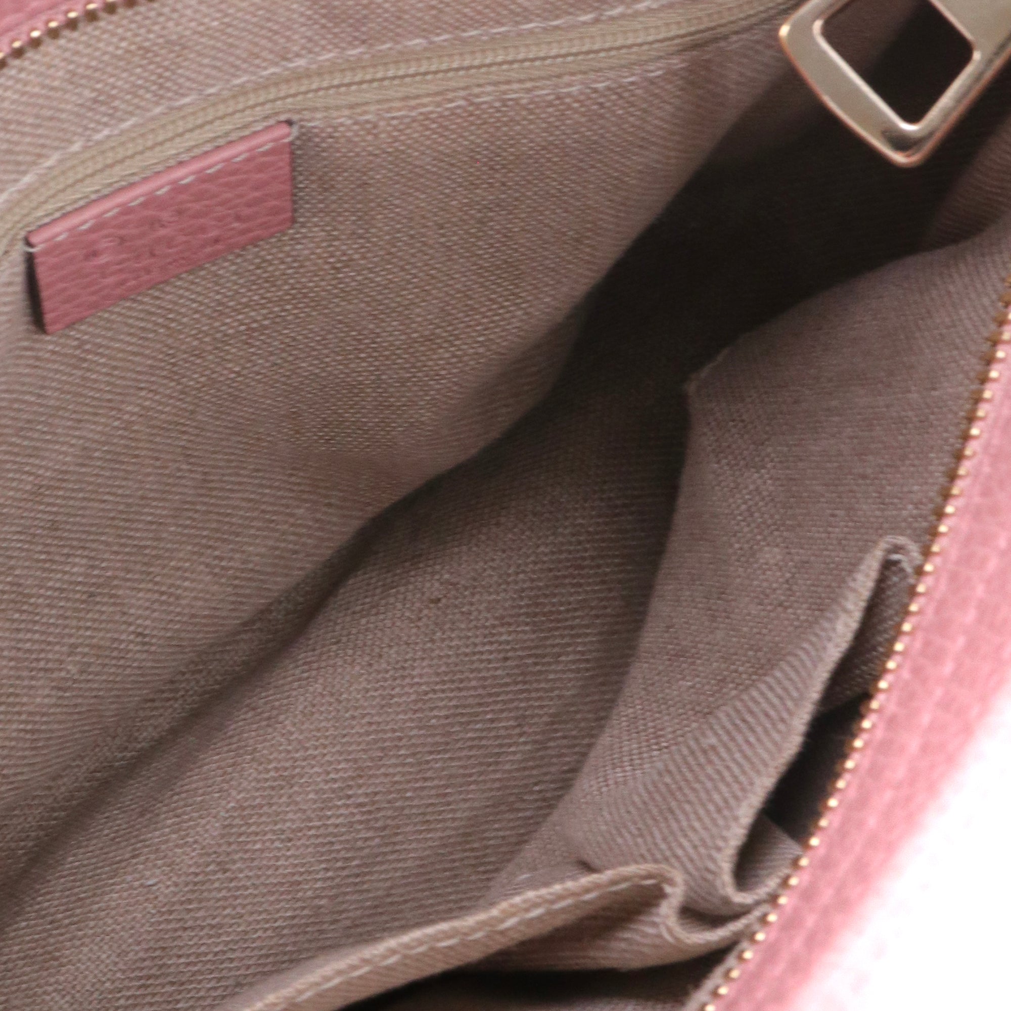 GUCCI - Sac à bandoulière Suprême GG Gucci en toile et cuir grainé rose