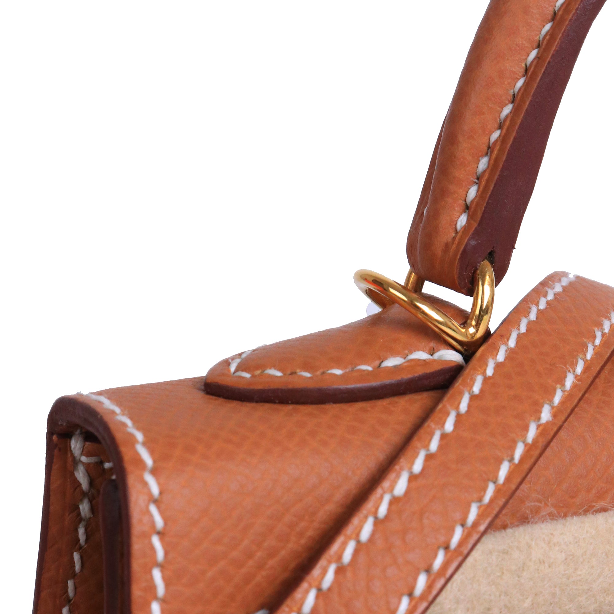 HERMÈS - Kelly 28 shoulder bag in togo leather