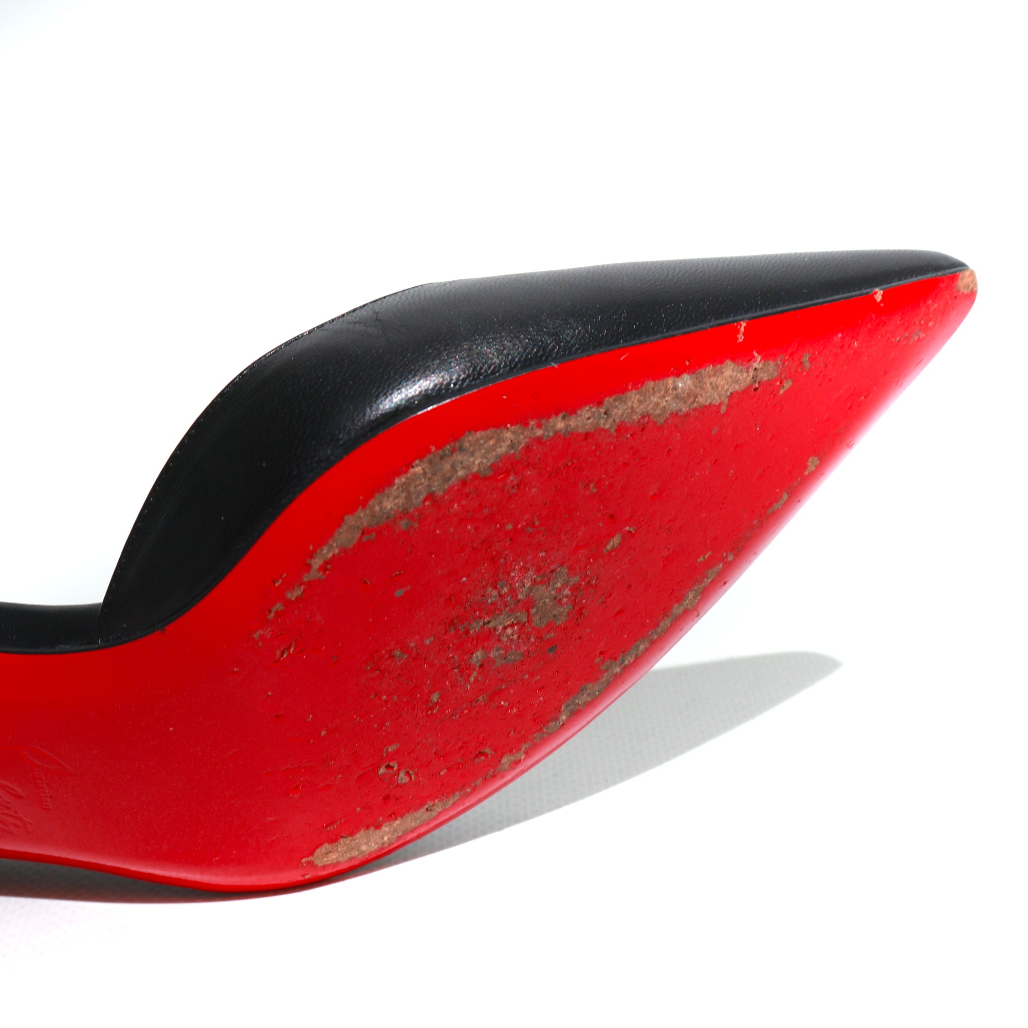 LOUBOUTIN - Escarpins Iriza en cuir lisse noir (T38,5)