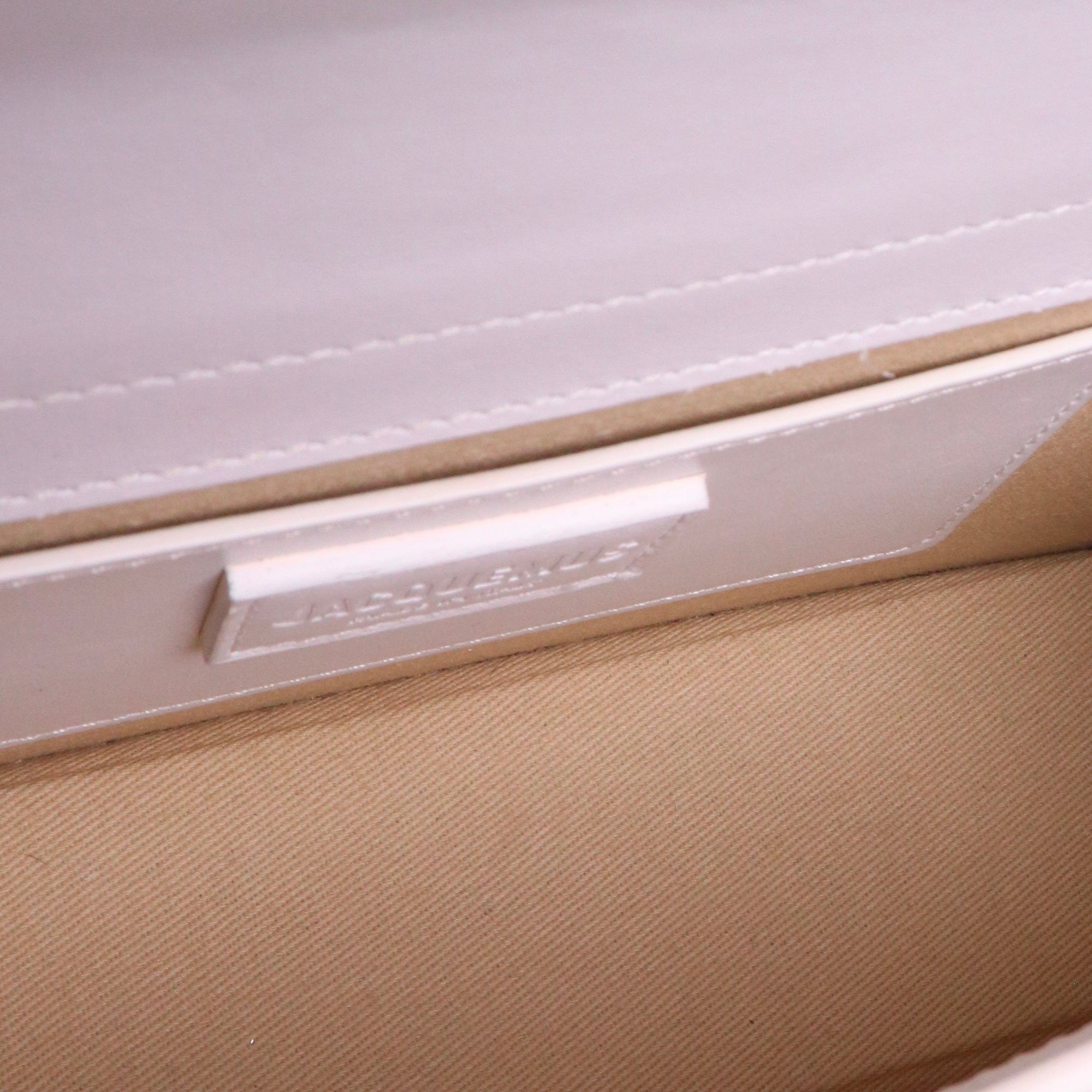 JACQUEMUS - Sac à bandoulière Le Grand Bambino Jacquemus en cuir blanc